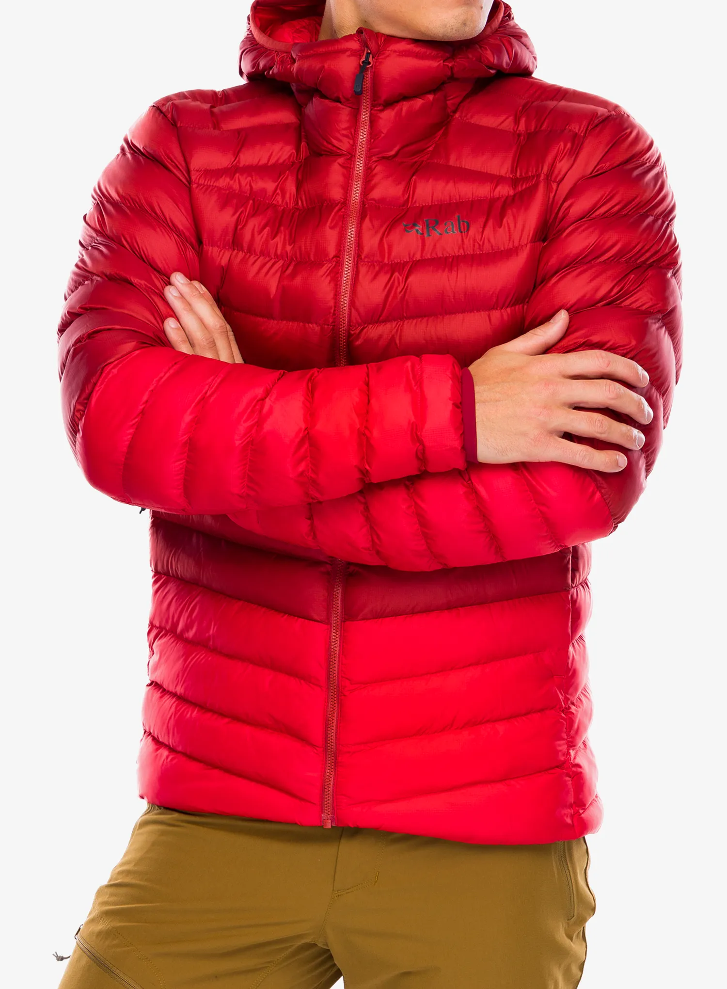 Яке с подплата Rab Cirrus Alpine - tuscan red/dark horizon