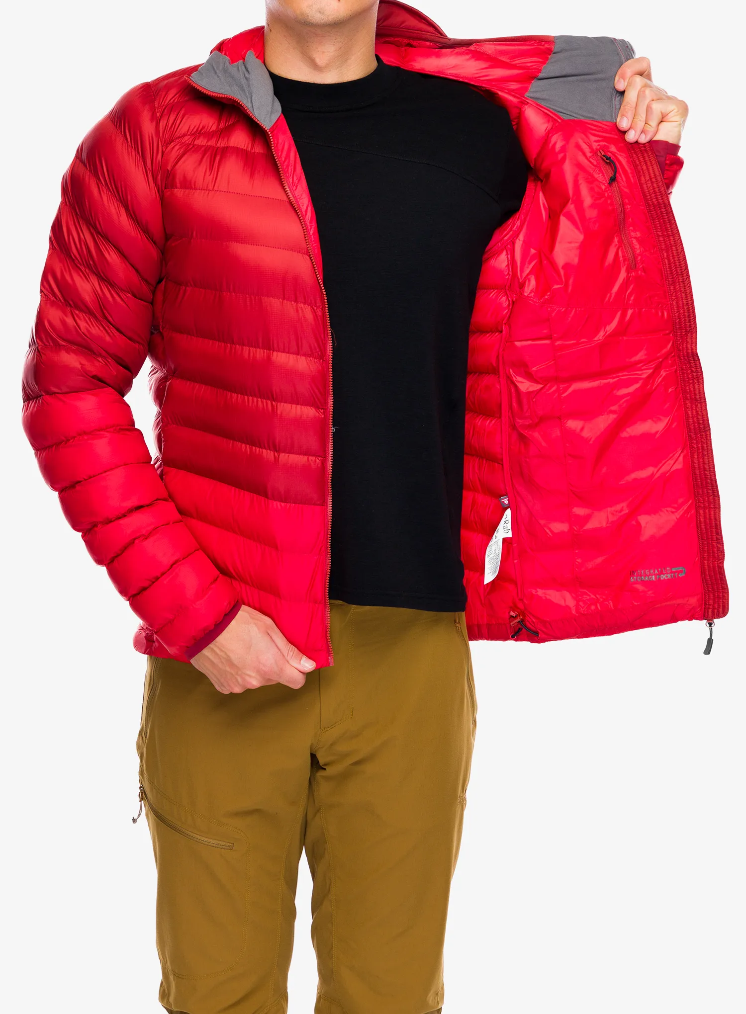 Яке с подплата Rab Cirrus Alpine - tuscan red/dark horizon