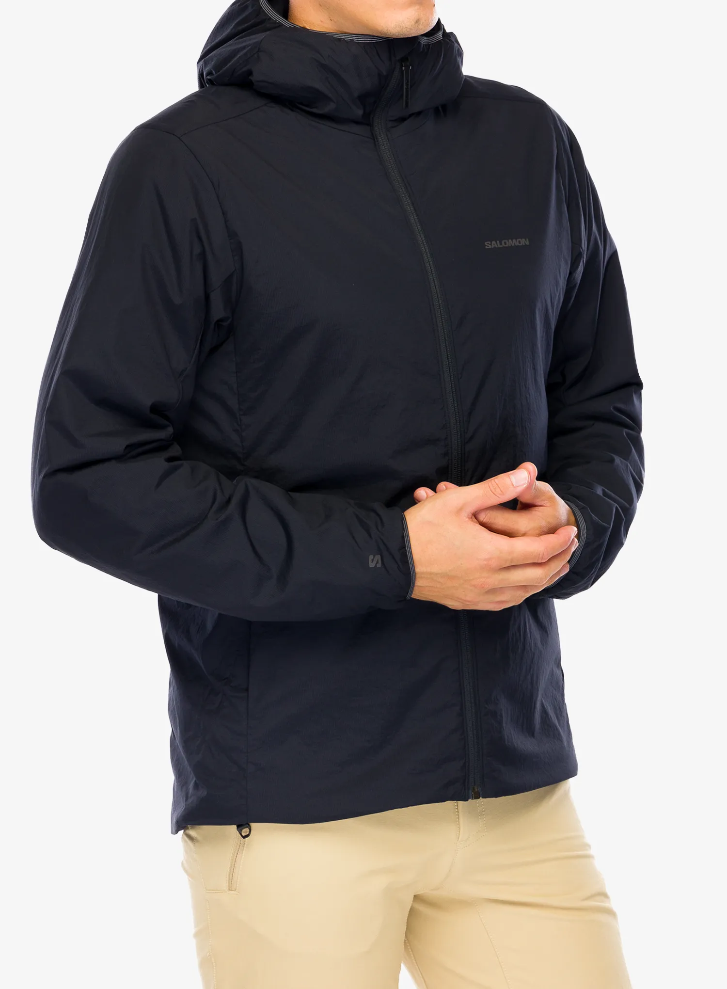 Яке с подплата Salomon Mountain Flex Jacket HD - deep black