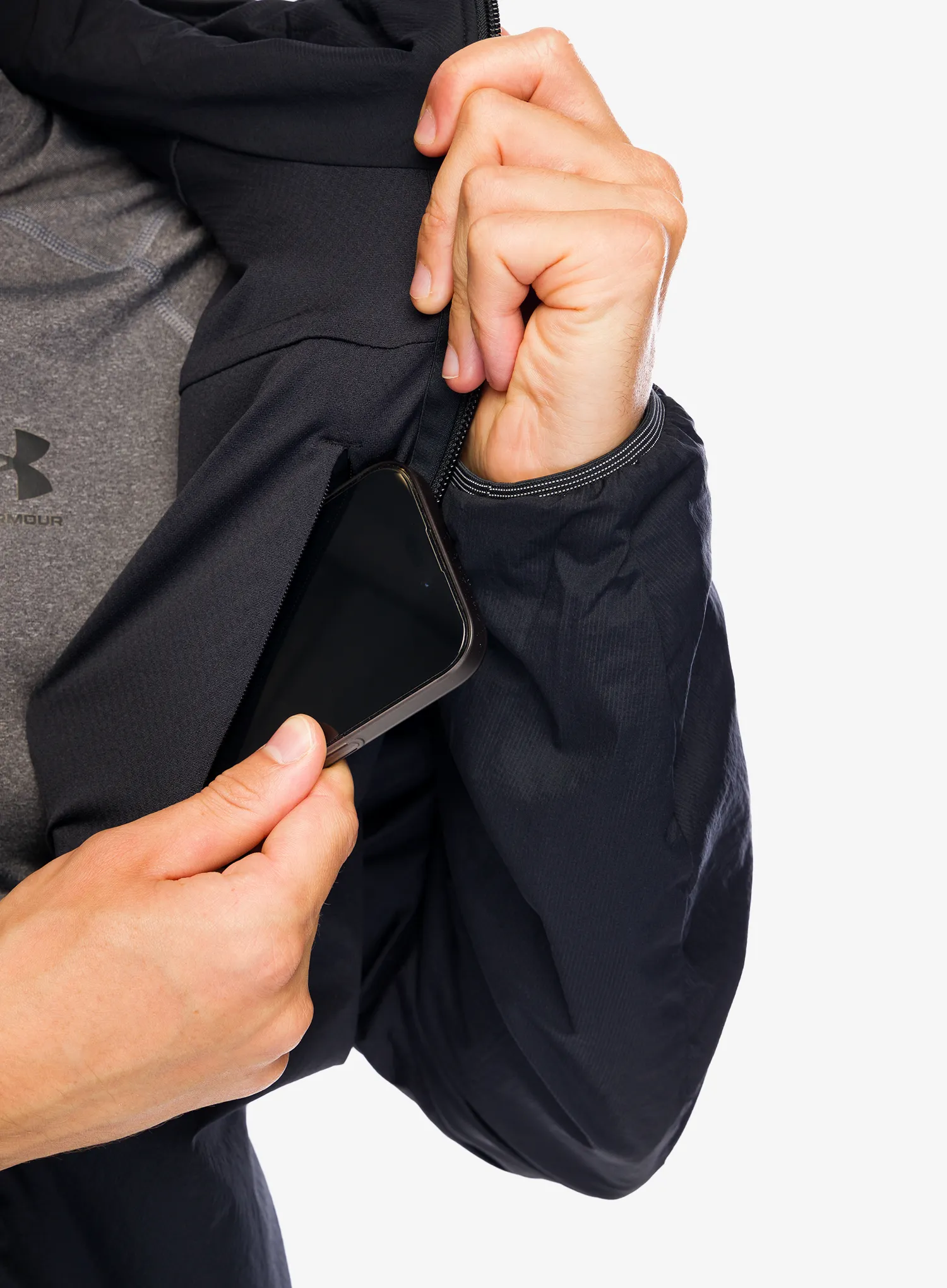 Яке с подплата Salomon Mountain Flex Jacket HD - deep black