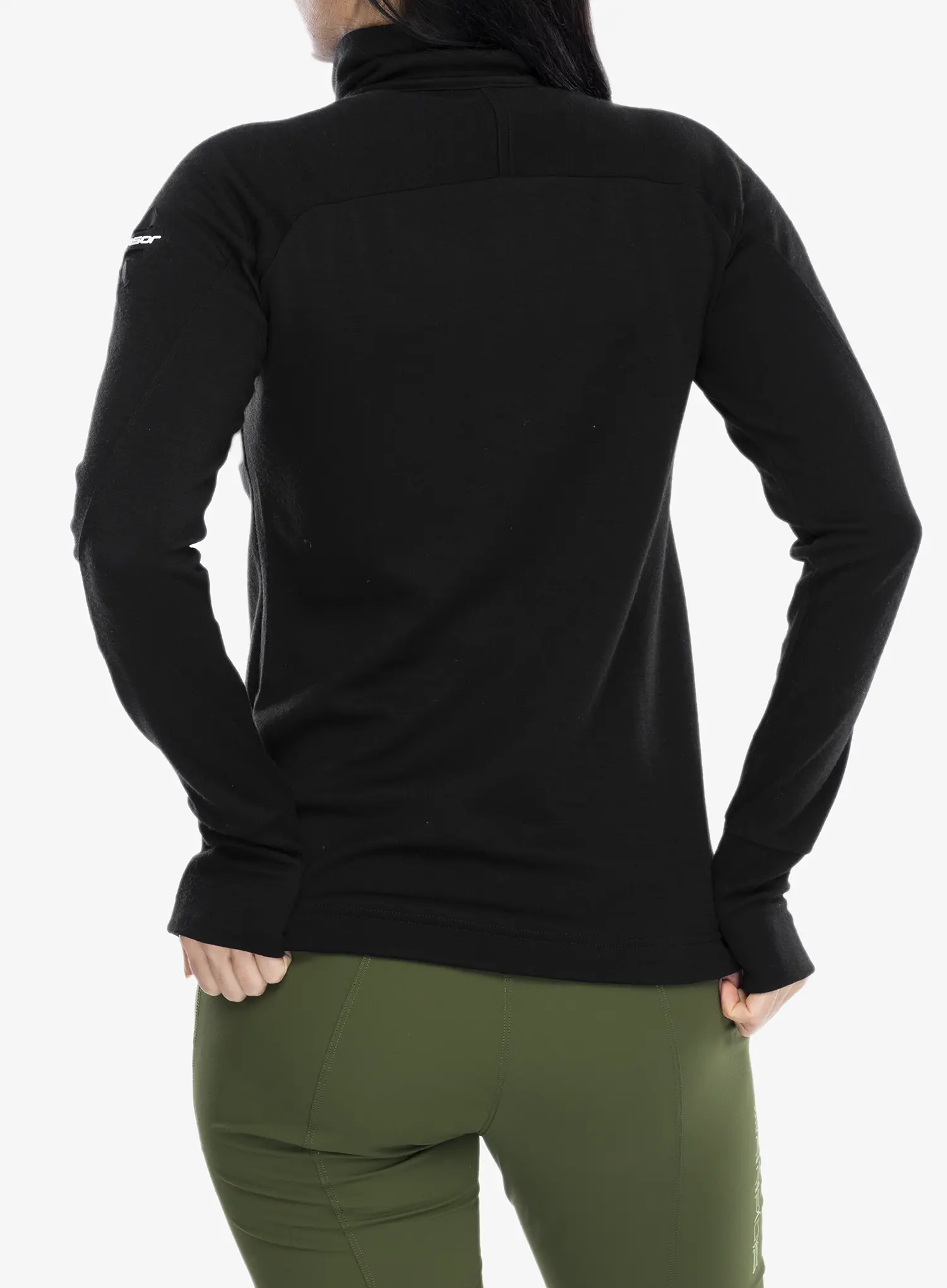 Дамски суичър Sensor Merino Upper Fleece Full Zip - black