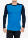 Термоактивен суичър Smartwool Classic Merino Base Layer LS Boxed - laguna blue/deep navy