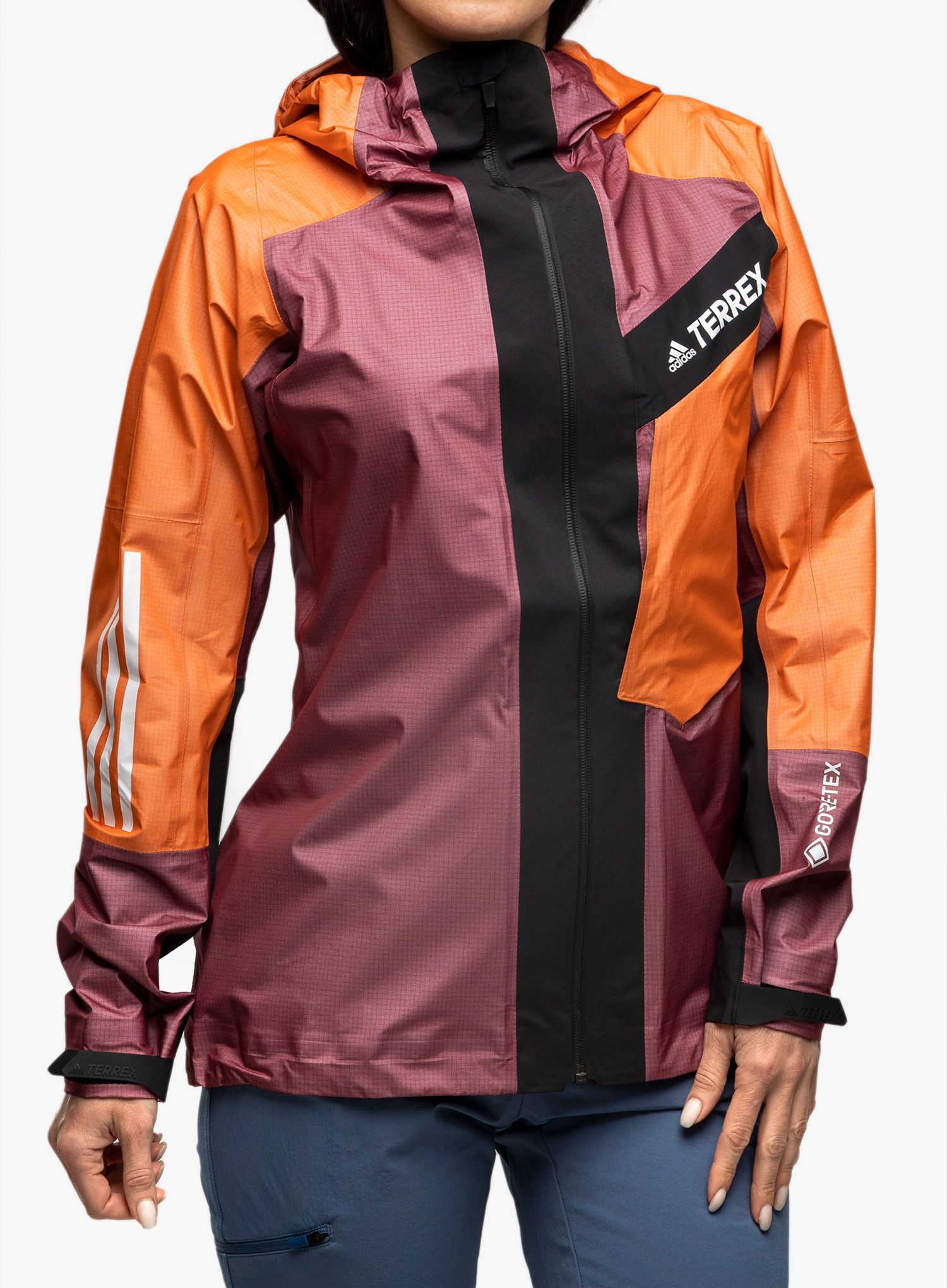 Дамско яке adidas TERREX Techrock Light GORE-TEX Jacket - red/semi impact orange