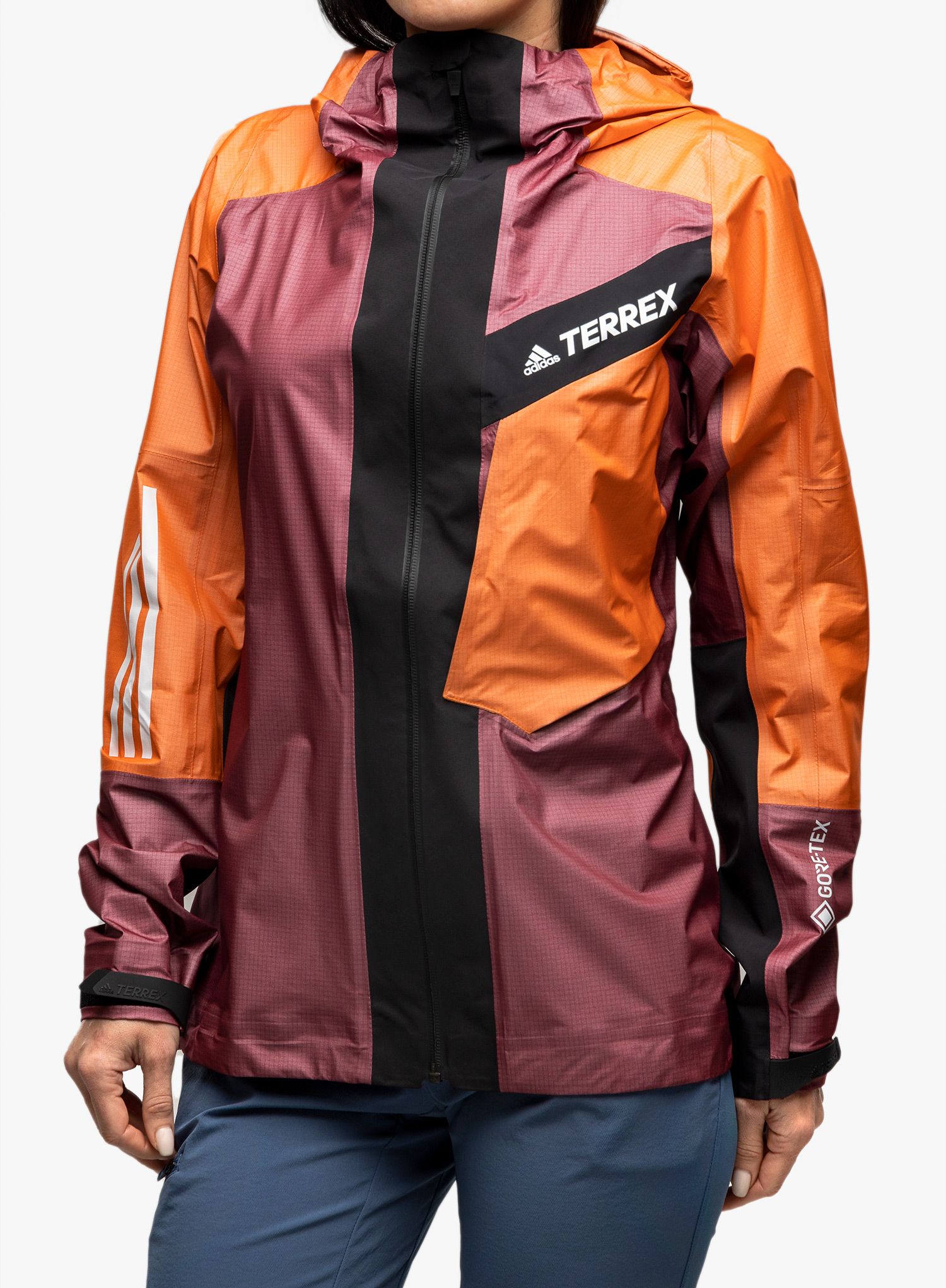 Дамско яке adidas TERREX Techrock Light GORE-TEX Jacket - red/semi impact orange