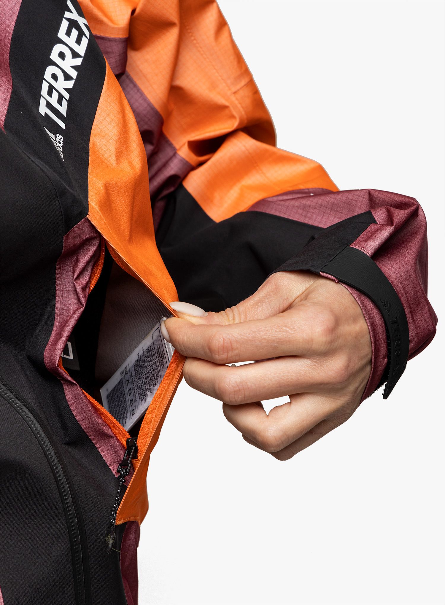 Дамско яке adidas TERREX Techrock Light GORE-TEX Jacket - red/semi impact orange