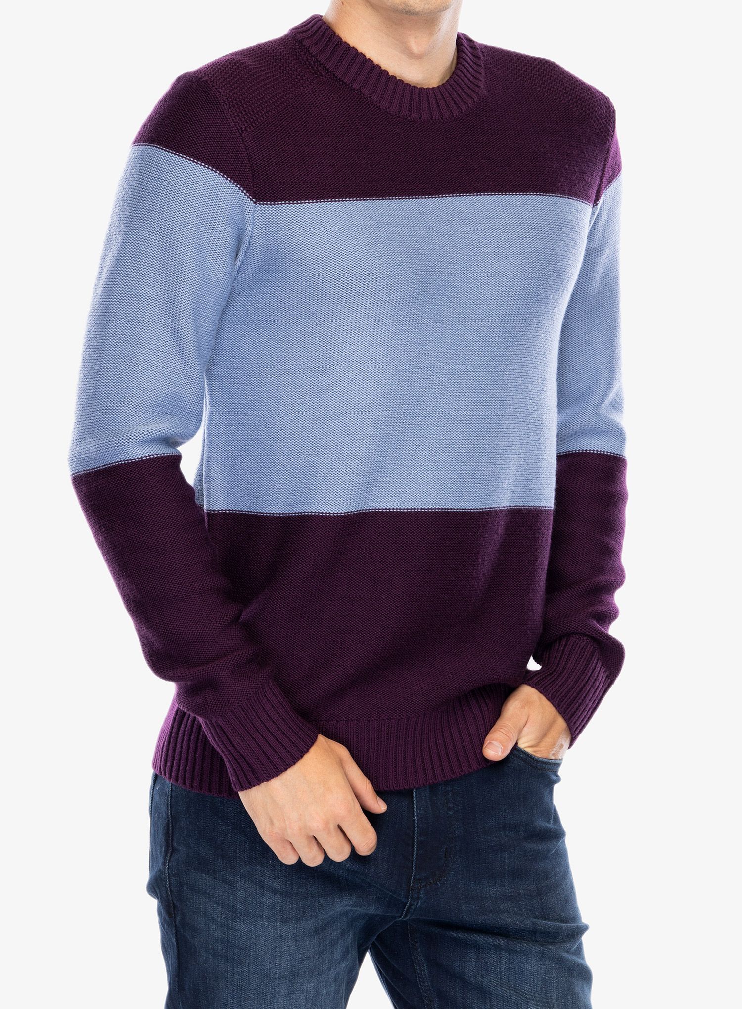 Мъжки пуловер Icebreaker Waypoint Crewe Sweater - nightshade/kyanite