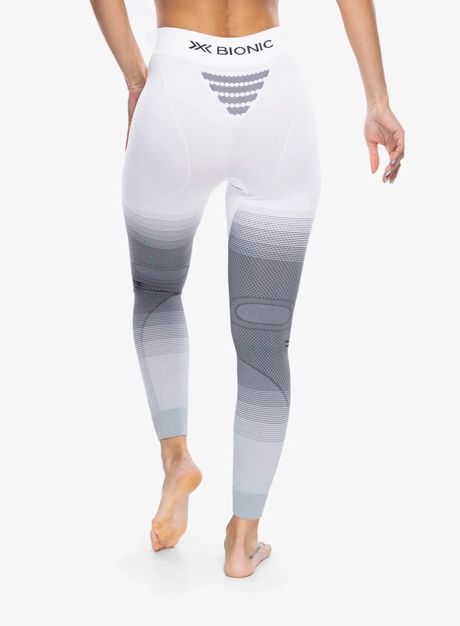 Дамски термоактивен клин X-Bionic Invent Fx Pants - white/grey/light grey