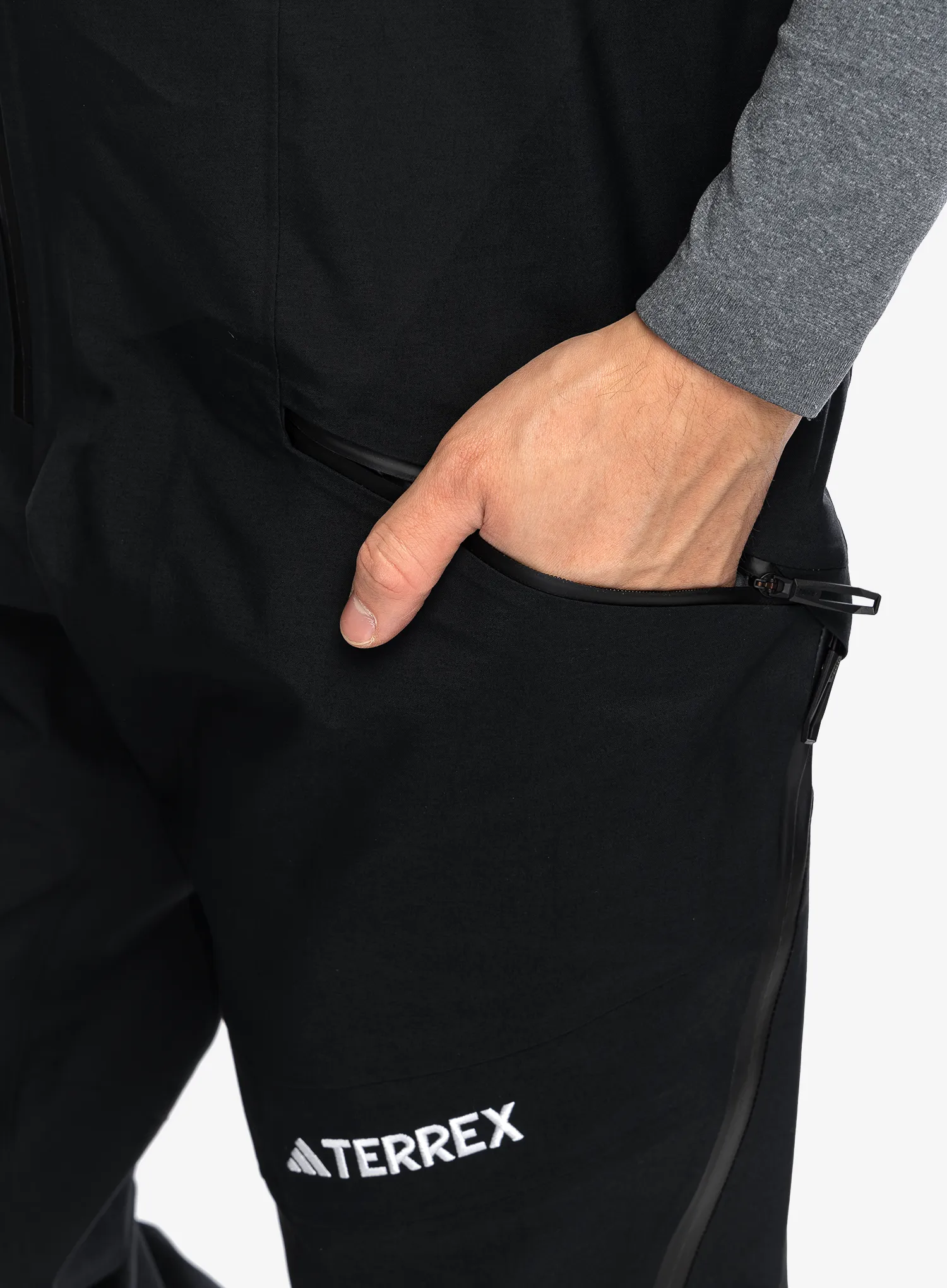 Панталони с мембрана adidas TERREX Techrock 3L GORE-TEX C-Knit Bib Pants - black