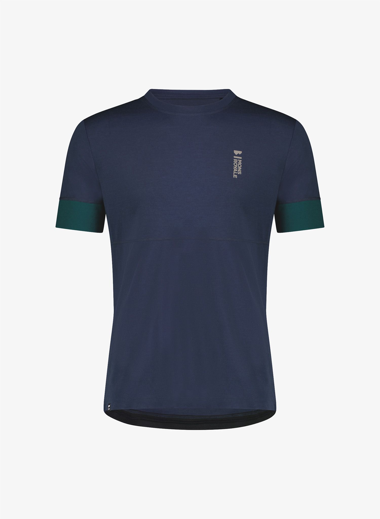 Тениска мерино Mons Royale Cadence T - evergreen/midnight