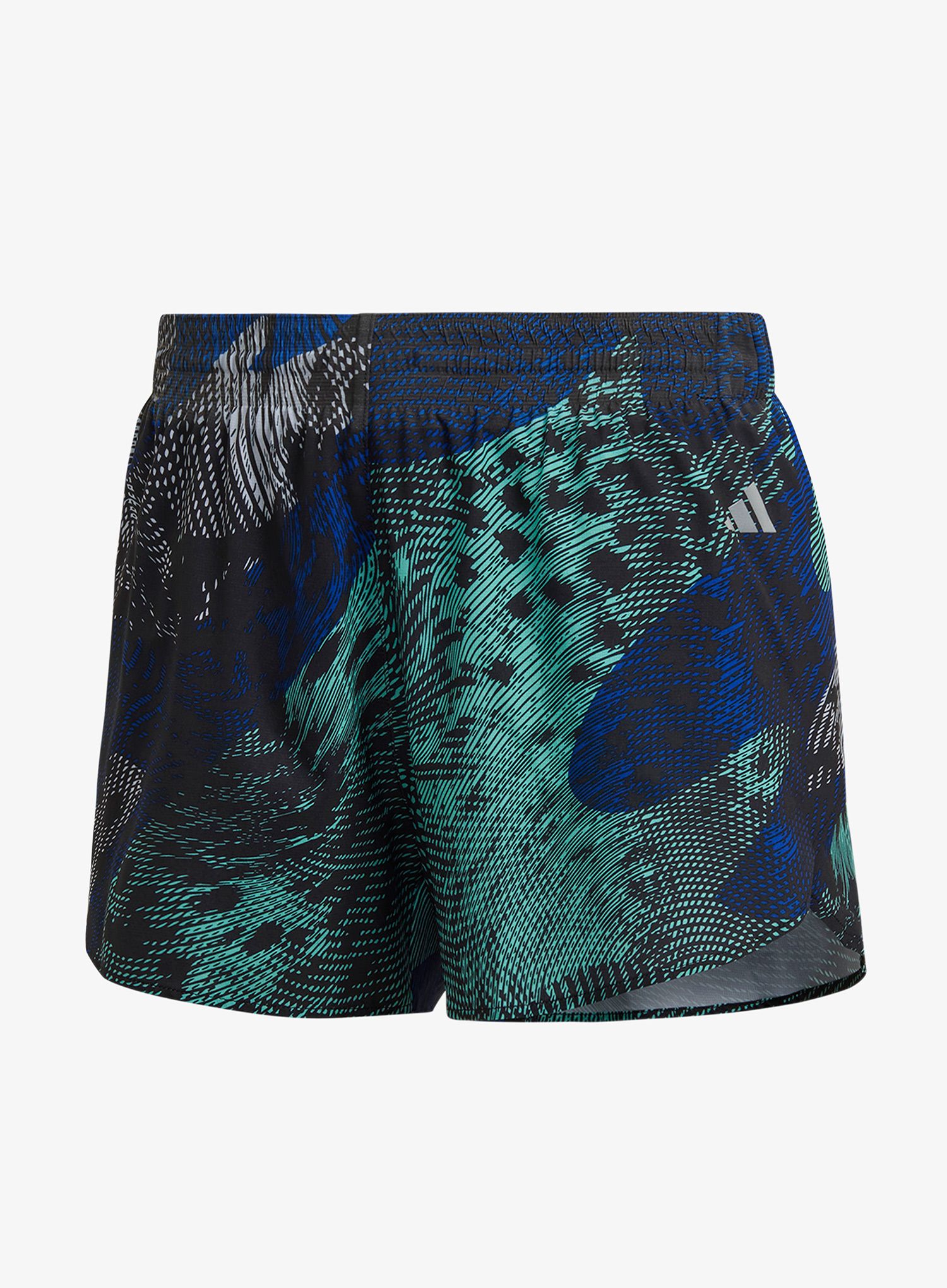 Дамски къси панталони за бягане adidas Adizero Split Shorts - black/easy green