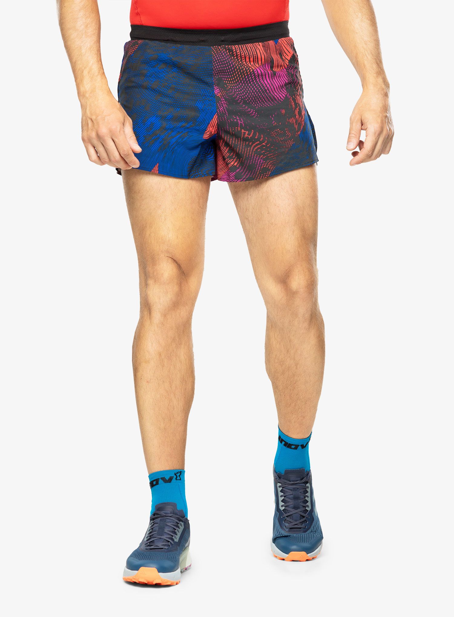 Къси панталони за бягане adidas Adizero Split Shorts - multi/black/red