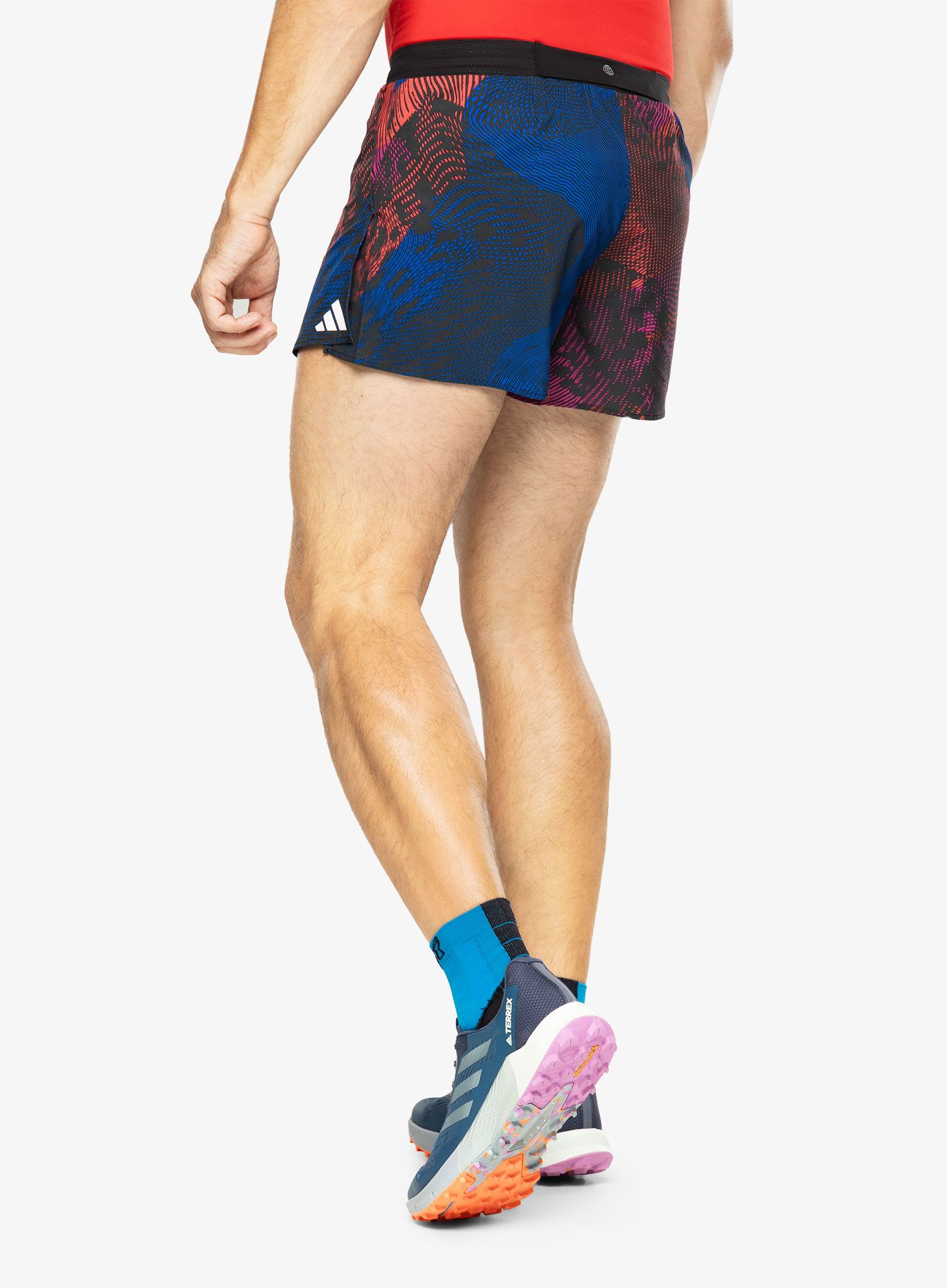Къси панталони за бягане adidas Adizero Split Shorts - multi/black/red