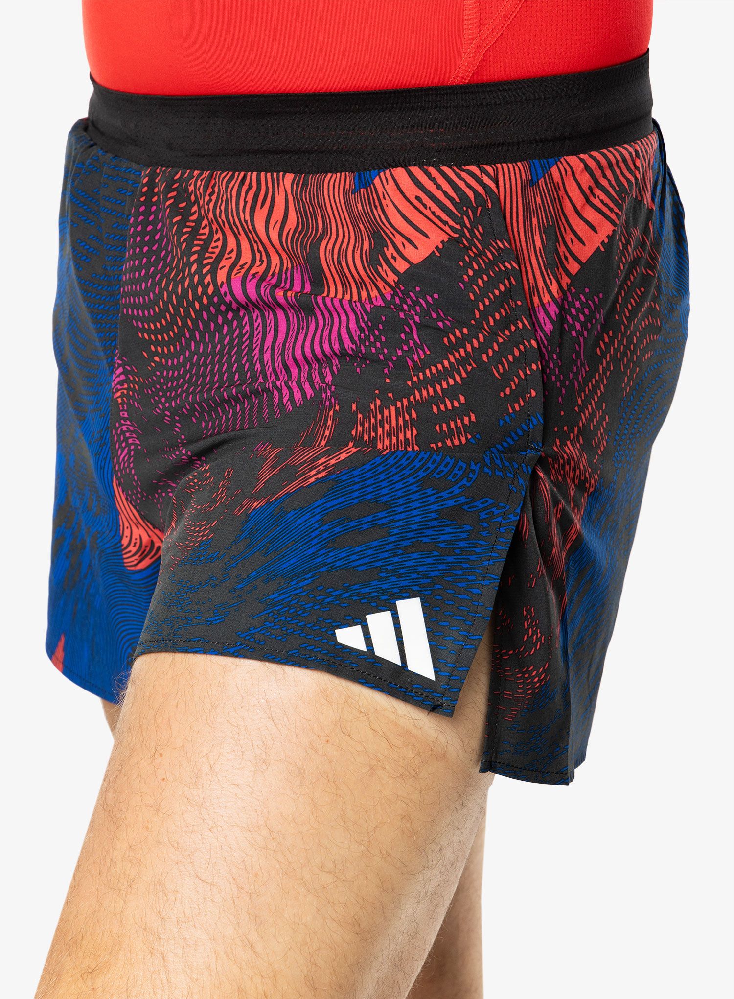 Къси панталони за бягане adidas Adizero Split Shorts - multi/black/red