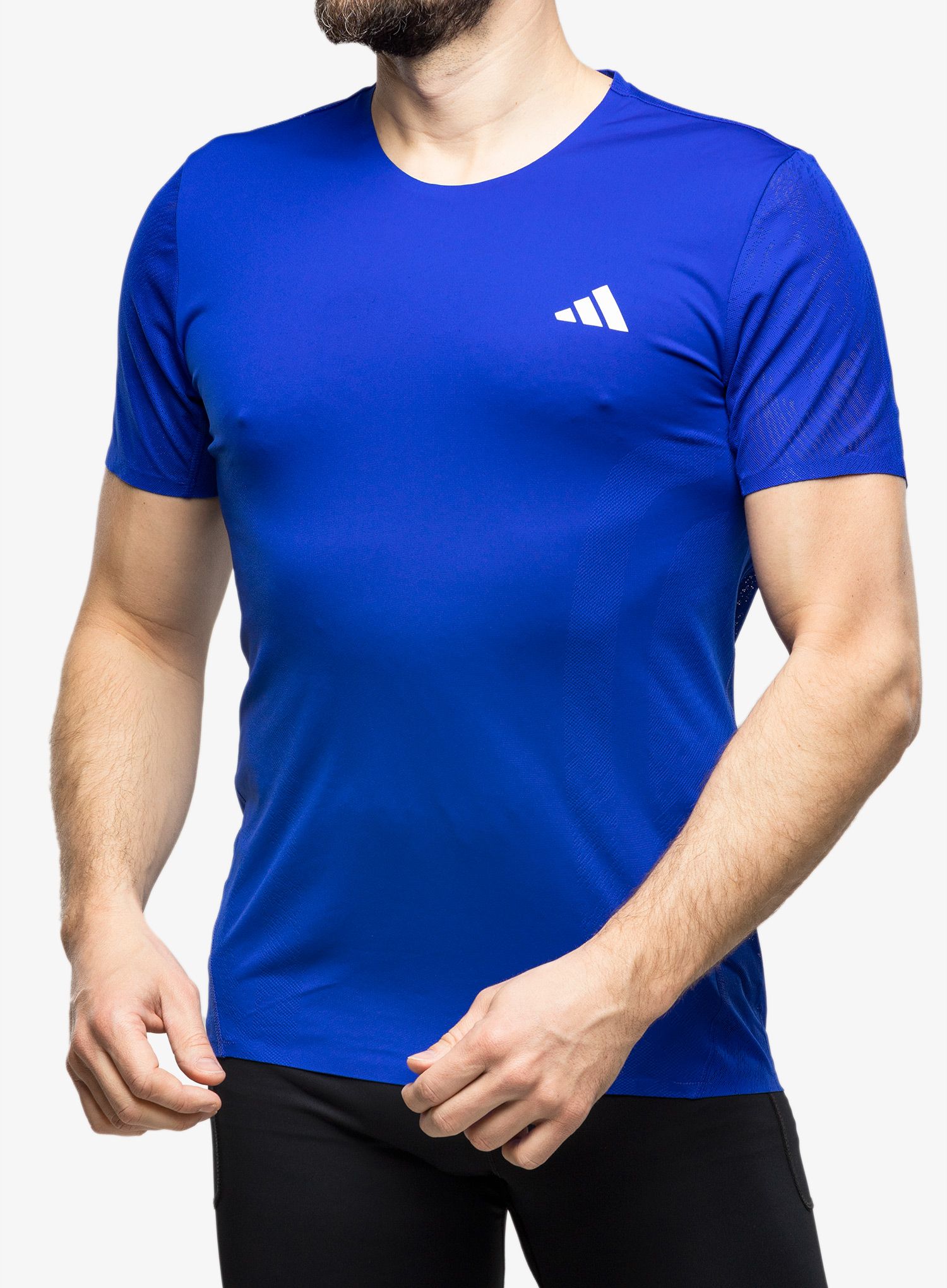 Тениска за бягане adidas Adizero Tee - lucid blue