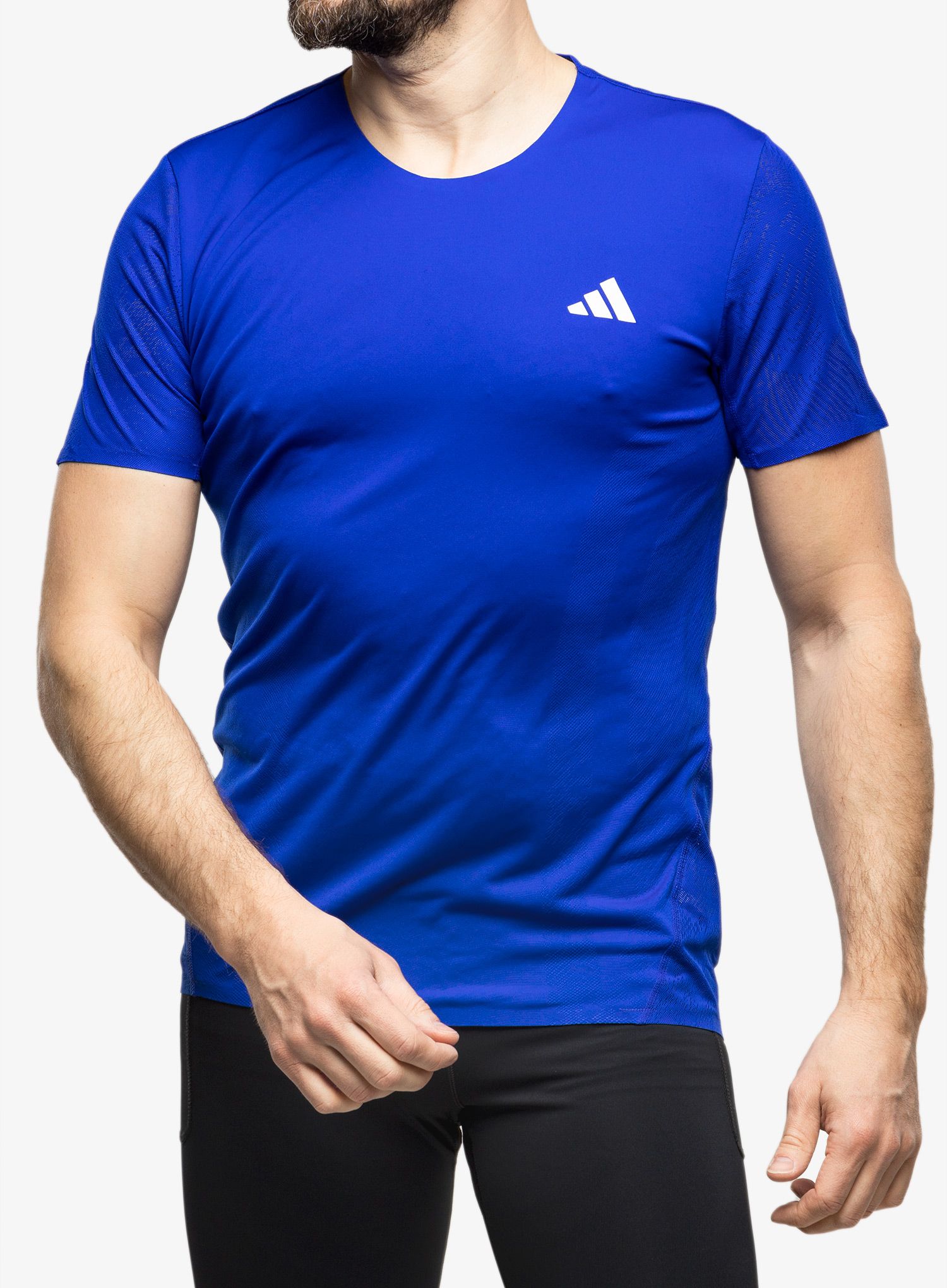 Тениска за бягане adidas Adizero Tee - lucid blue
