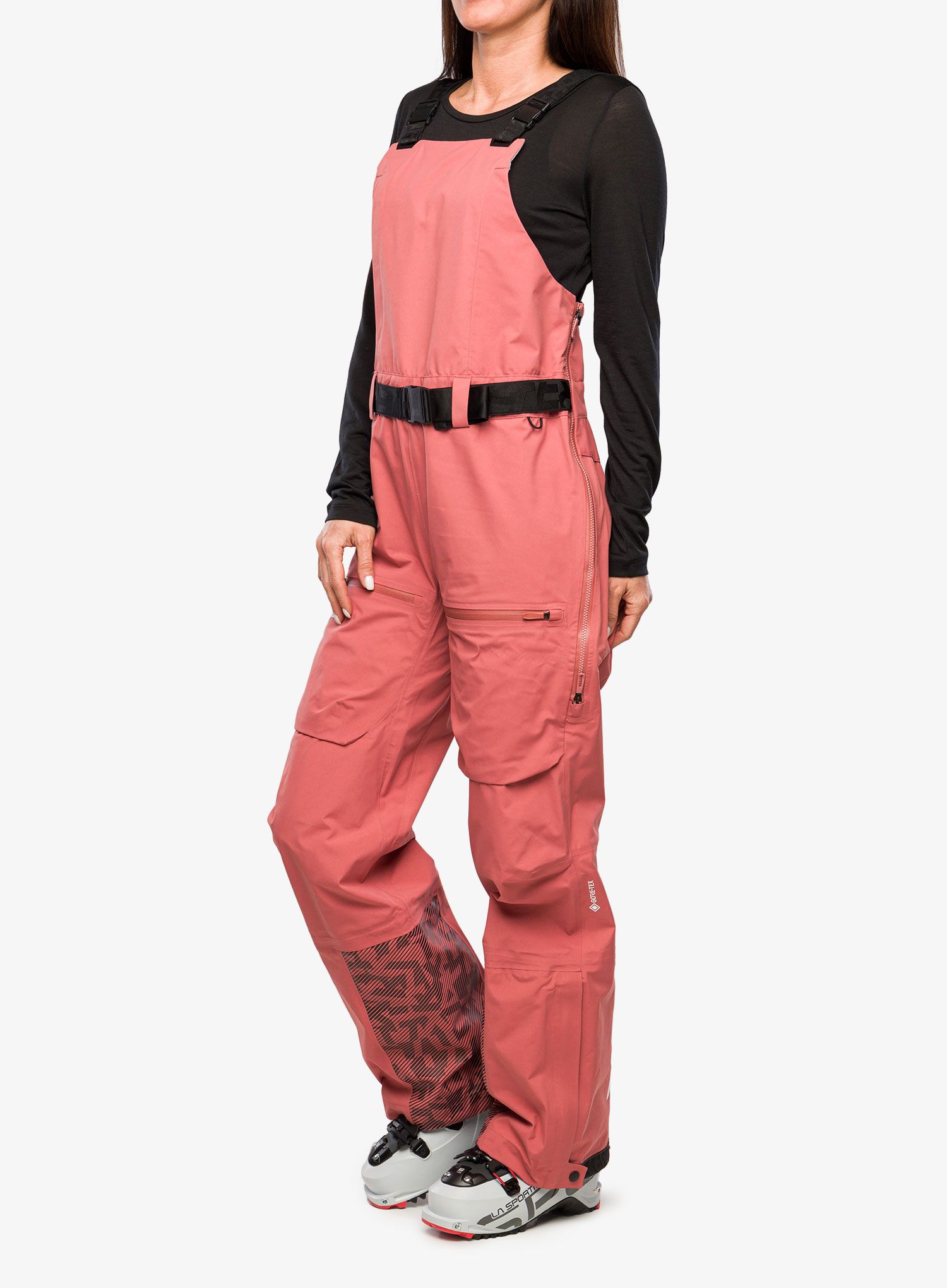 Дамски панталони adidas TERREX 3L GORE-TEX Snow Bib - wonder red