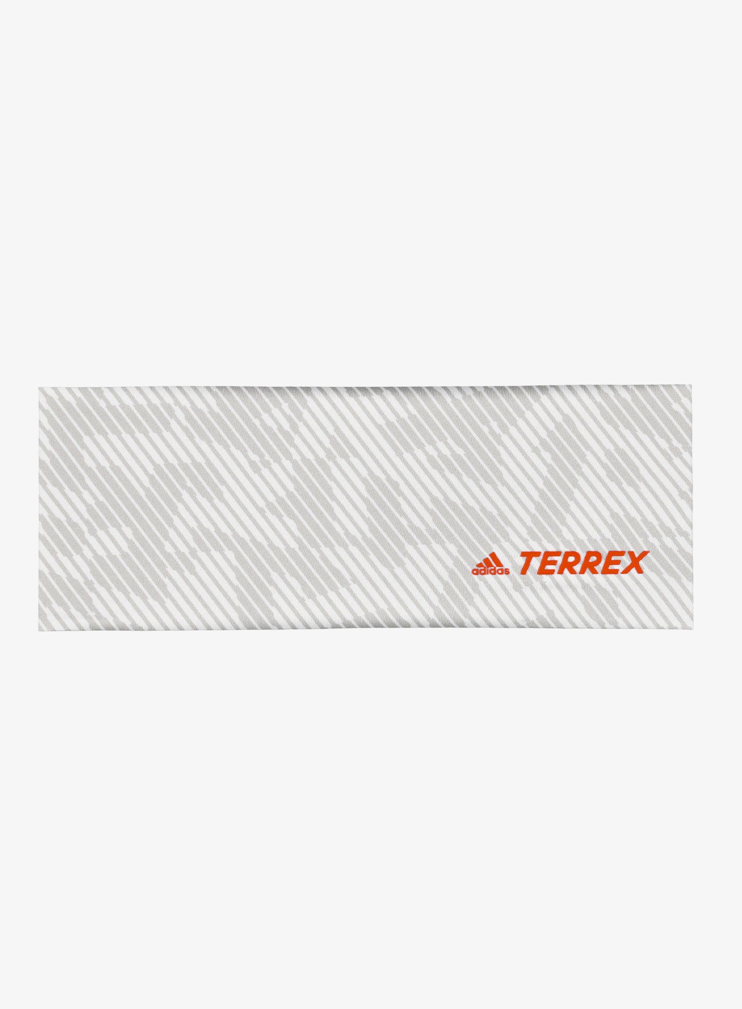 Лента за глава adidas TERREX AEROREADY Graphic Headband - white/grey