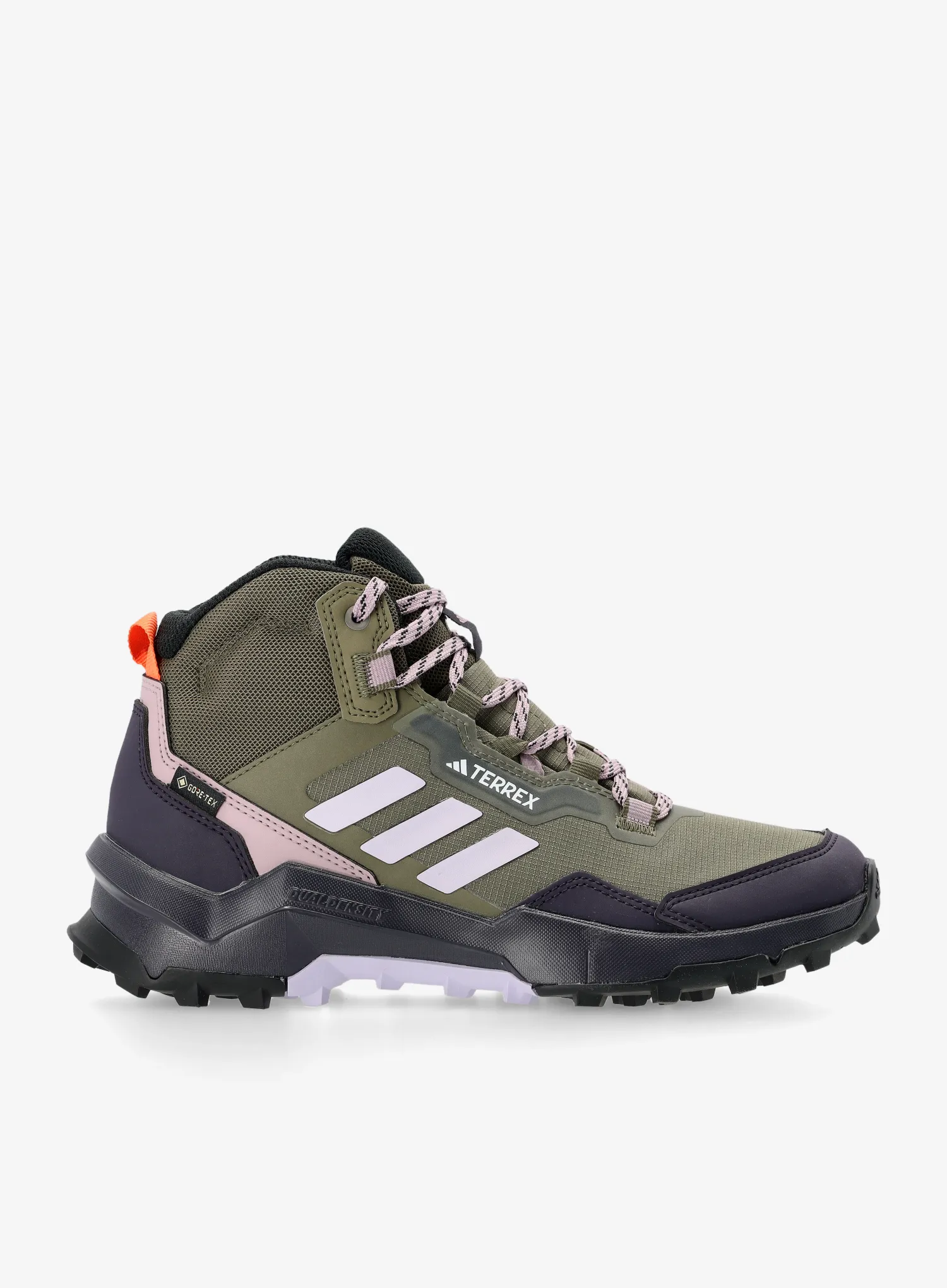 Дамски трекинг обувки adidas TERREX AX4 Mid GTX - olive stra/silv dawn/prelo fig