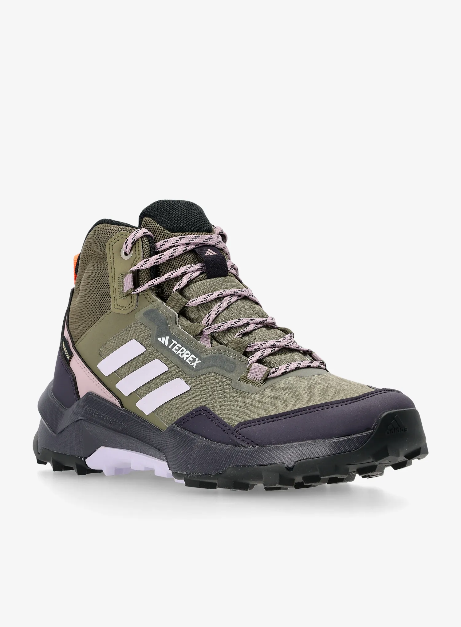 Дамски трекинг обувки adidas TERREX AX4 Mid GTX - olive stra/silv dawn/prelo fig