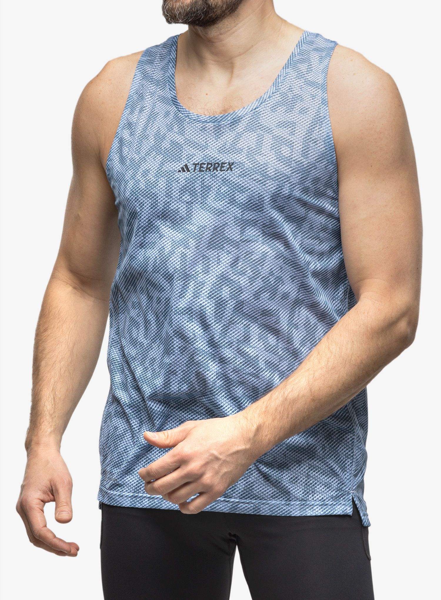 Тениска за бягане adidas TERREX Agravic Tank - blue dawn/wonder steel