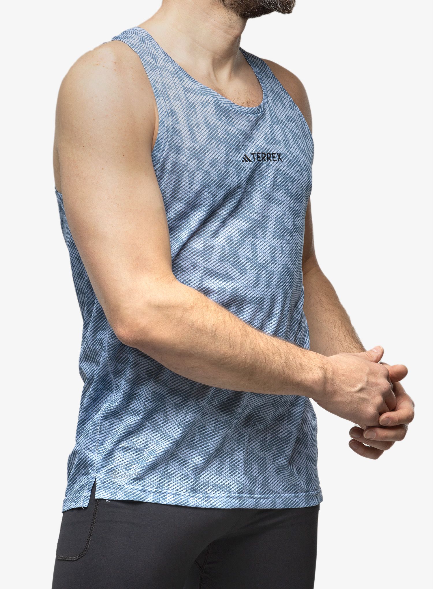 Тениска за бягане adidas TERREX Agravic Tank - blue dawn/wonder steel