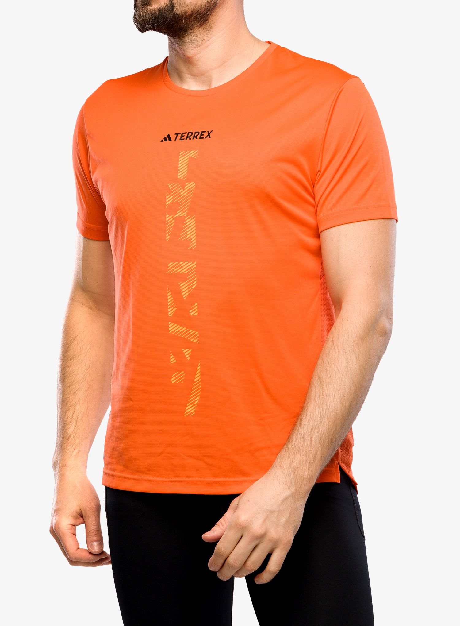 Тениска за бягане adidas TERREX Agravic Trail Running T-Shirt - semi impact orange