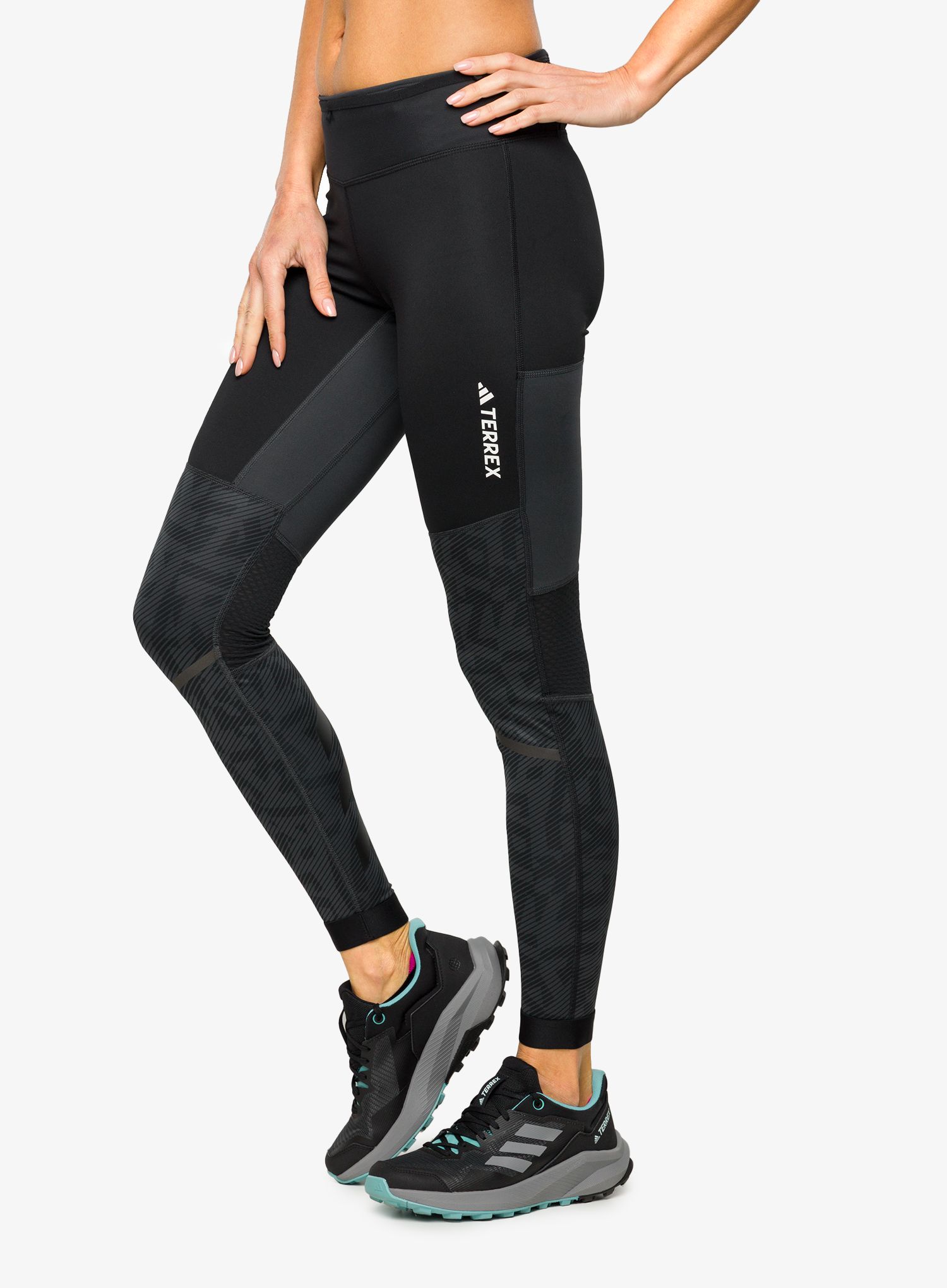 Дамски клин за бягане adidas TERREX Agravic Trail Running Tights - carbon