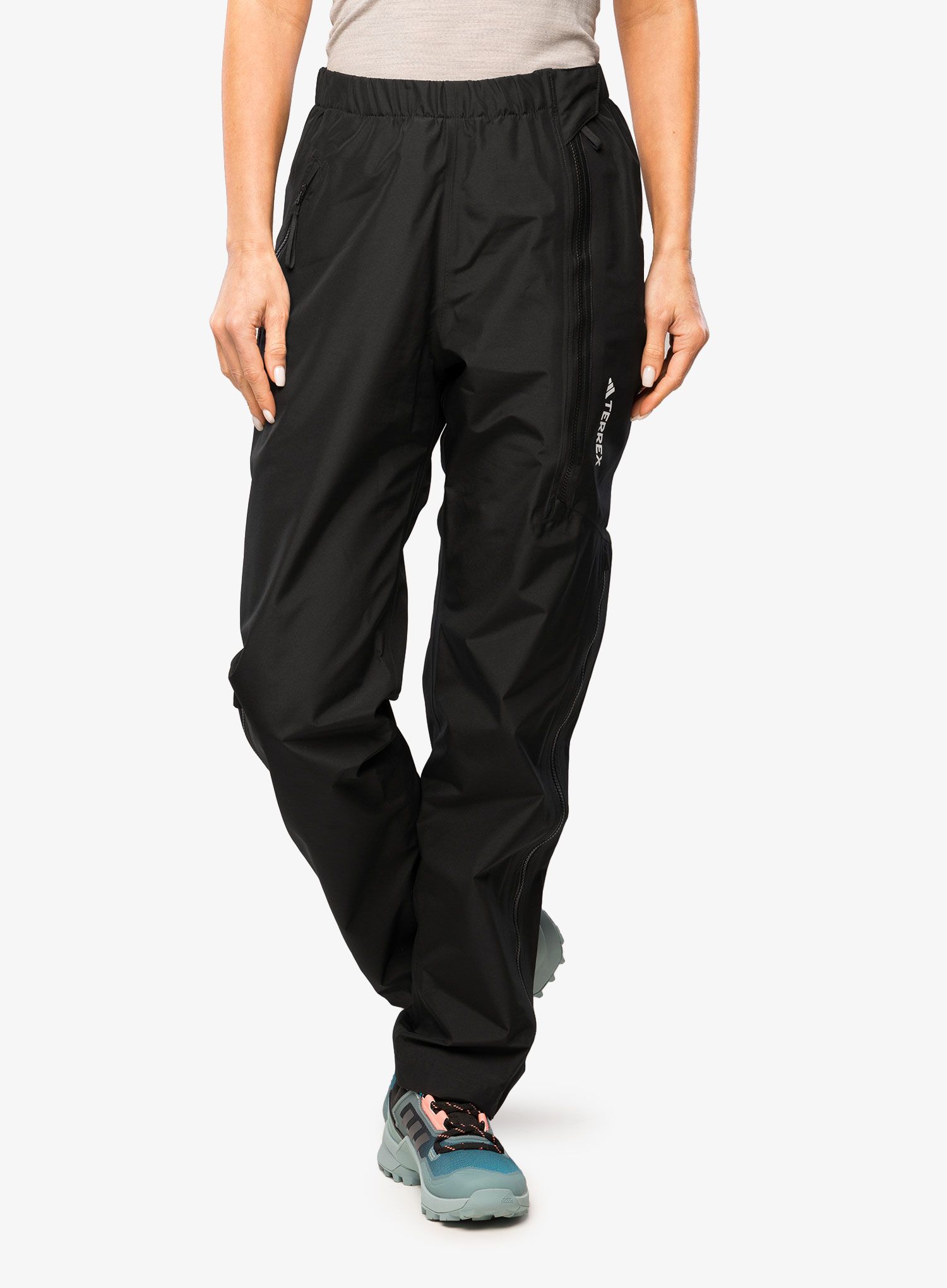Дамски водоустойчиви панталони adidas TERREX GORE-TEX Paclite Rain Pants - black