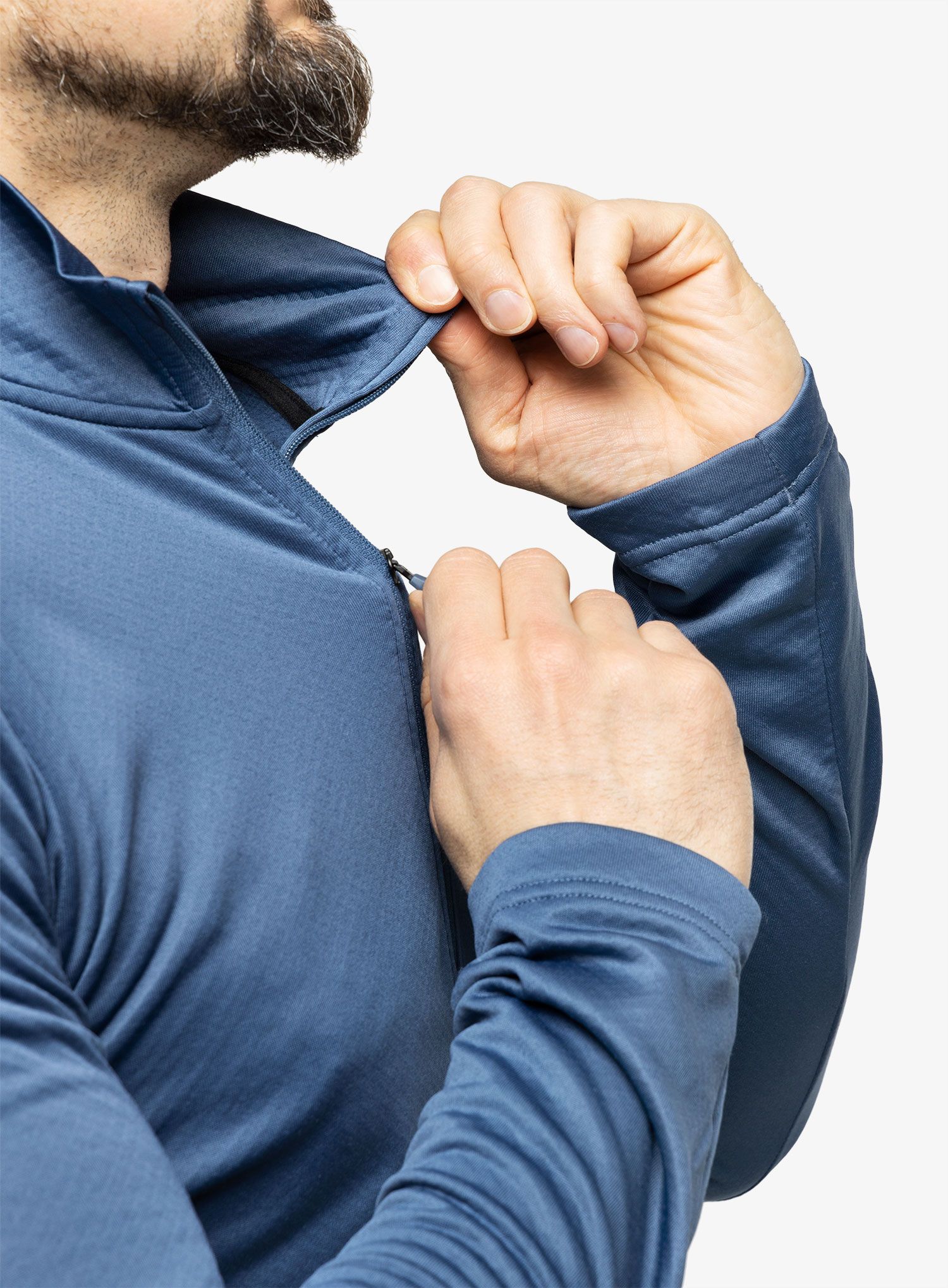 Суичър без качулка adidas TERREX Multi 1/2 Zip Fleece - wonder steel