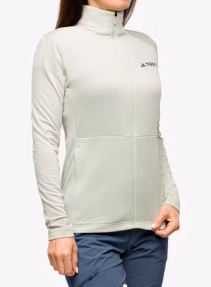 Дамски поларен суичър adidas TERREX Multi Full Zip Fleece Jacket - linen green