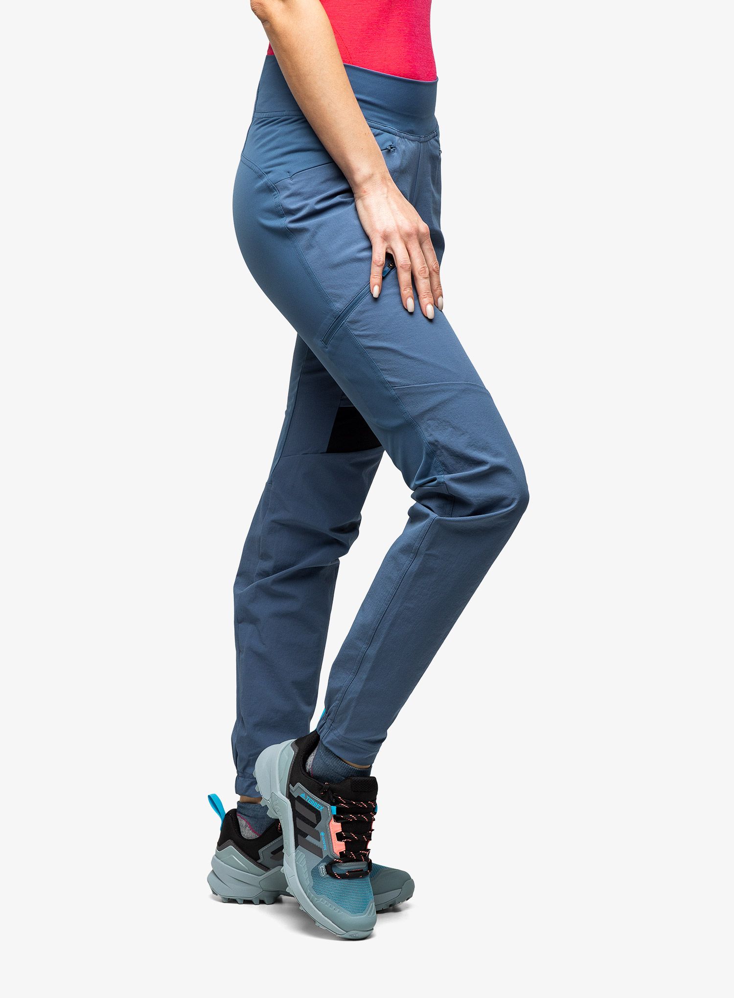 Дамски туристически панталони adidas TERREX Techrock Alpine Climbing Pants - wonder steel
