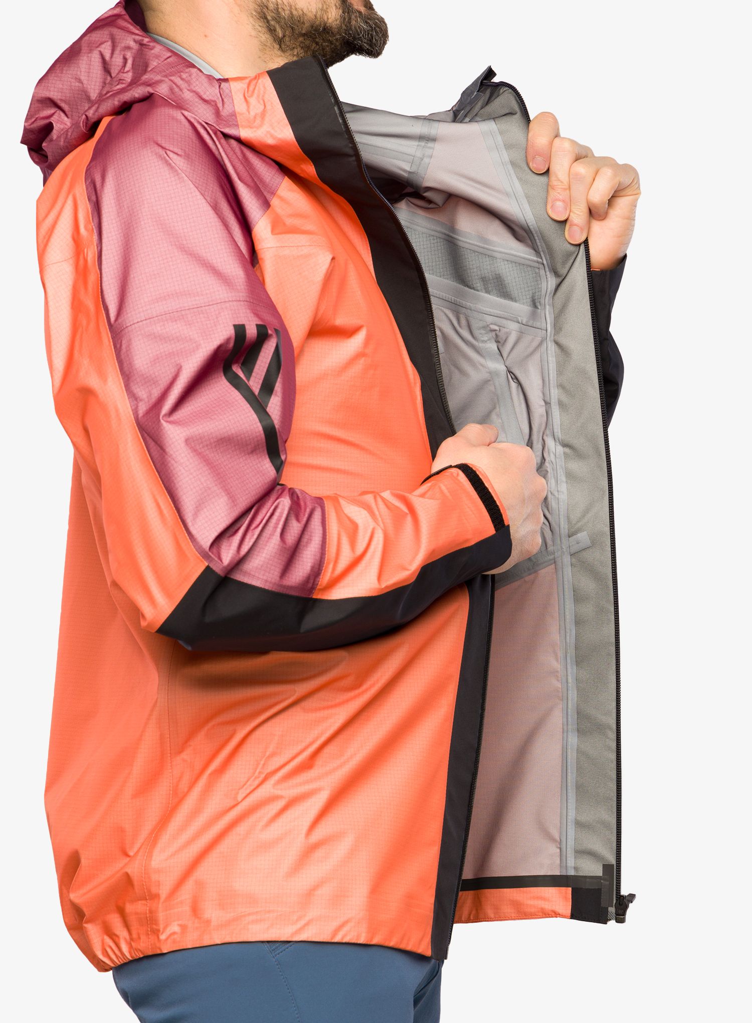 Яке с мембрана adidas TERREX Techrock Light GORE-TEX Jacket - semi impact orange/shared