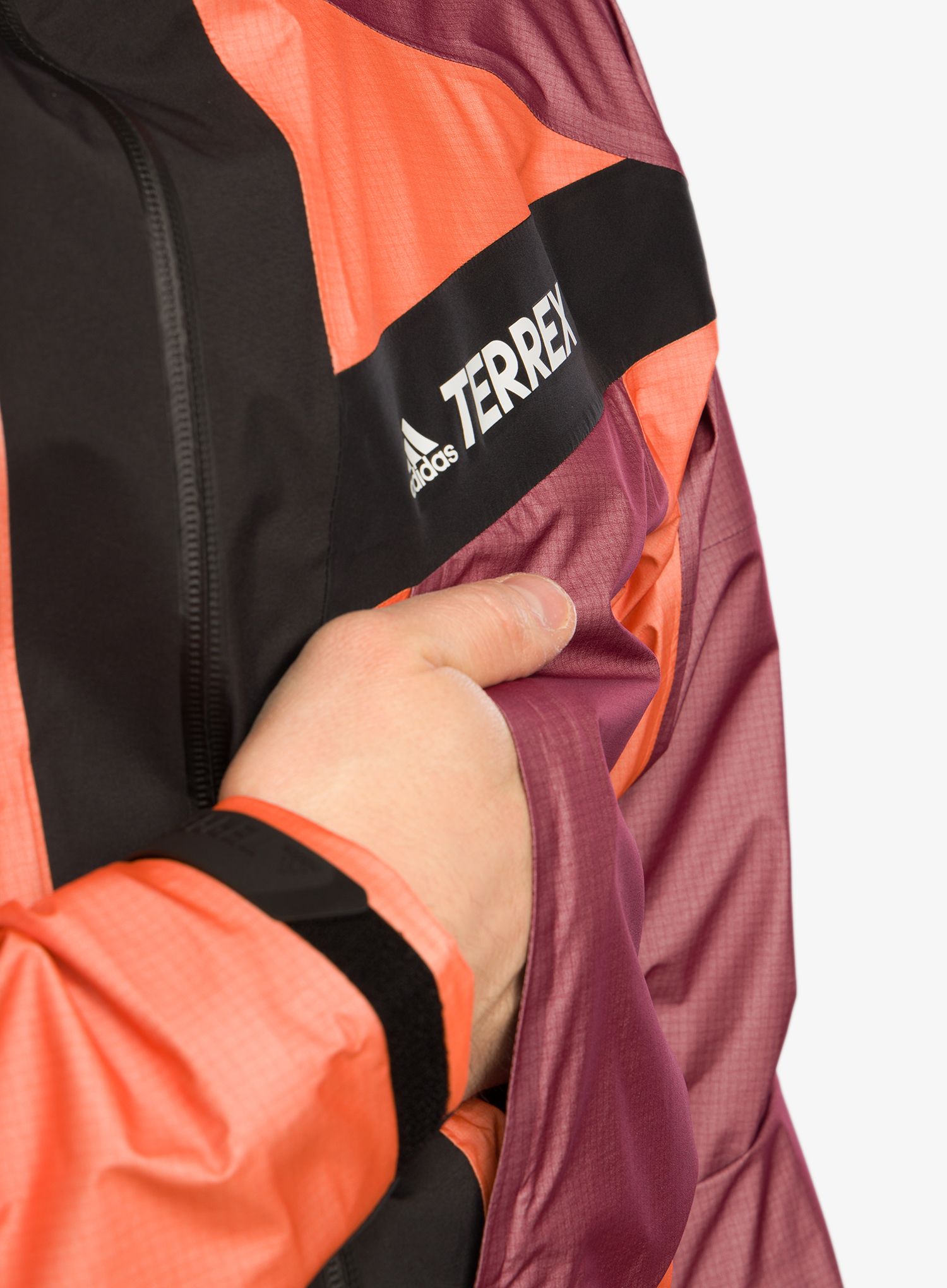 Яке с мембрана adidas TERREX Techrock Light GORE-TEX Jacket - semi impact orange/shared