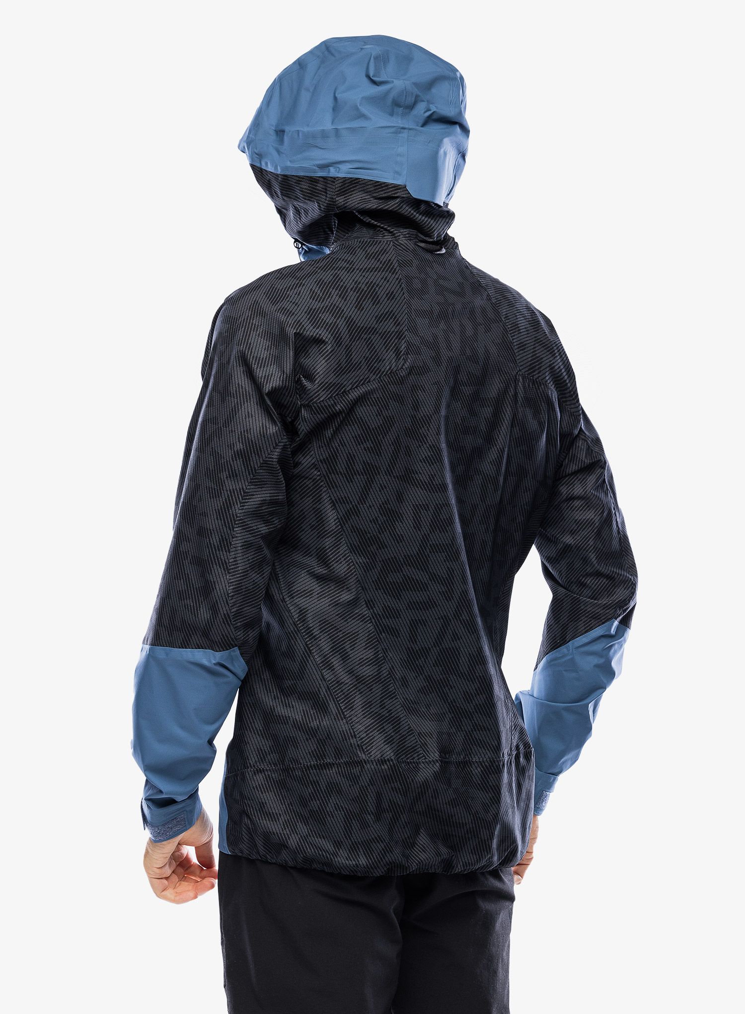 Яке с мембрана adidas TERREX Techrock Primeknit RAIN.RDY Anorak - black/wonder steel