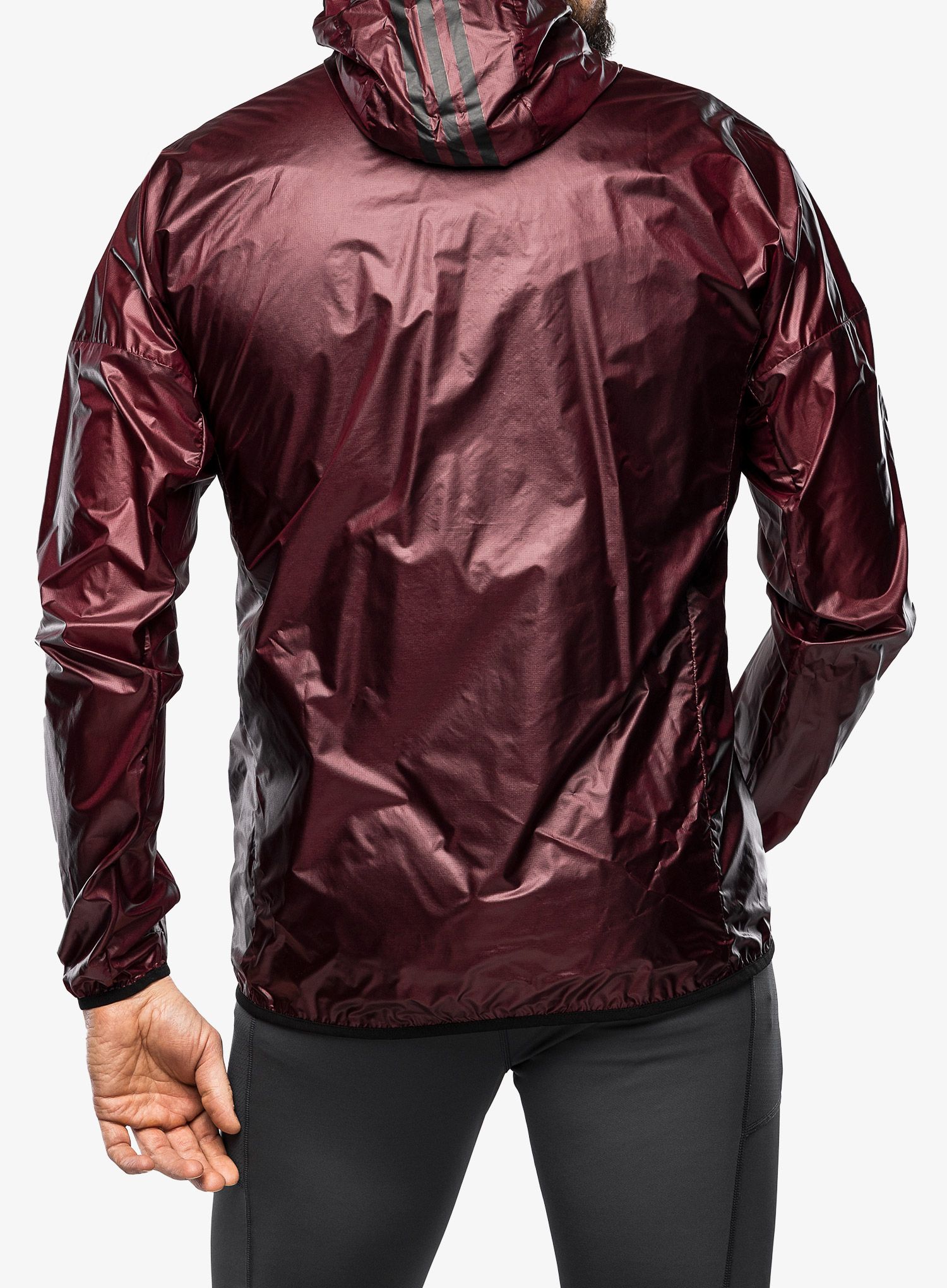 Яке adidas TERREX Trail Running 3 in 1 Wind Hooded - shadow red