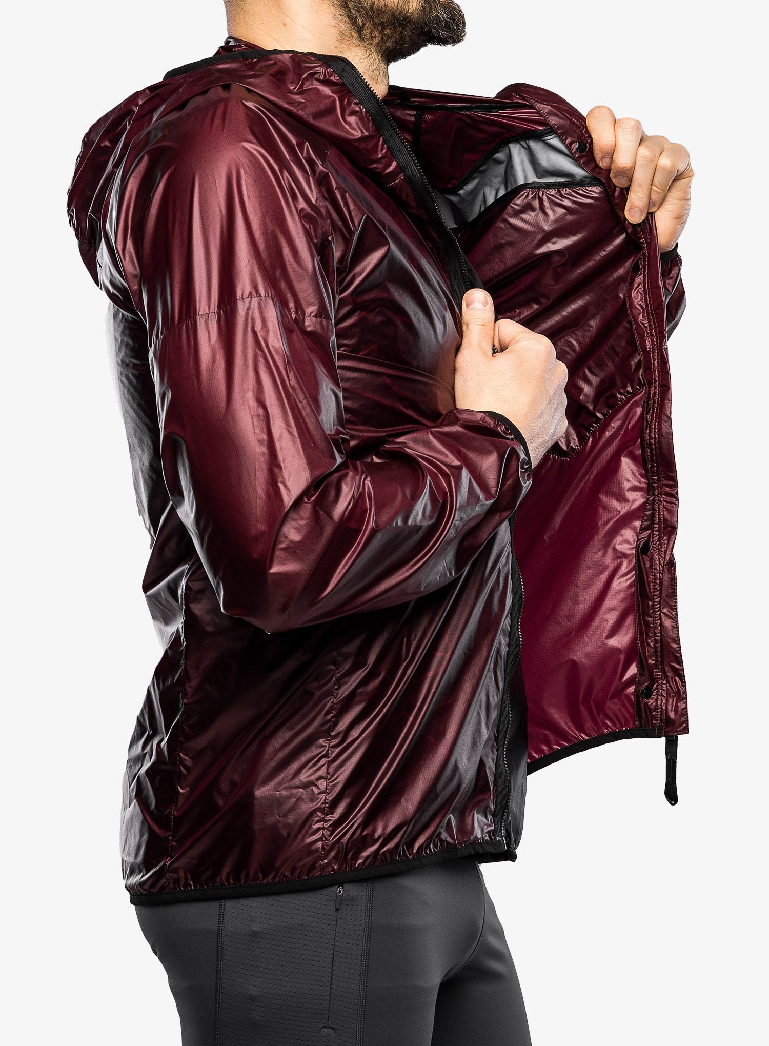 Яке adidas TERREX Trail Running 3 in 1 Wind Hooded - shadow red