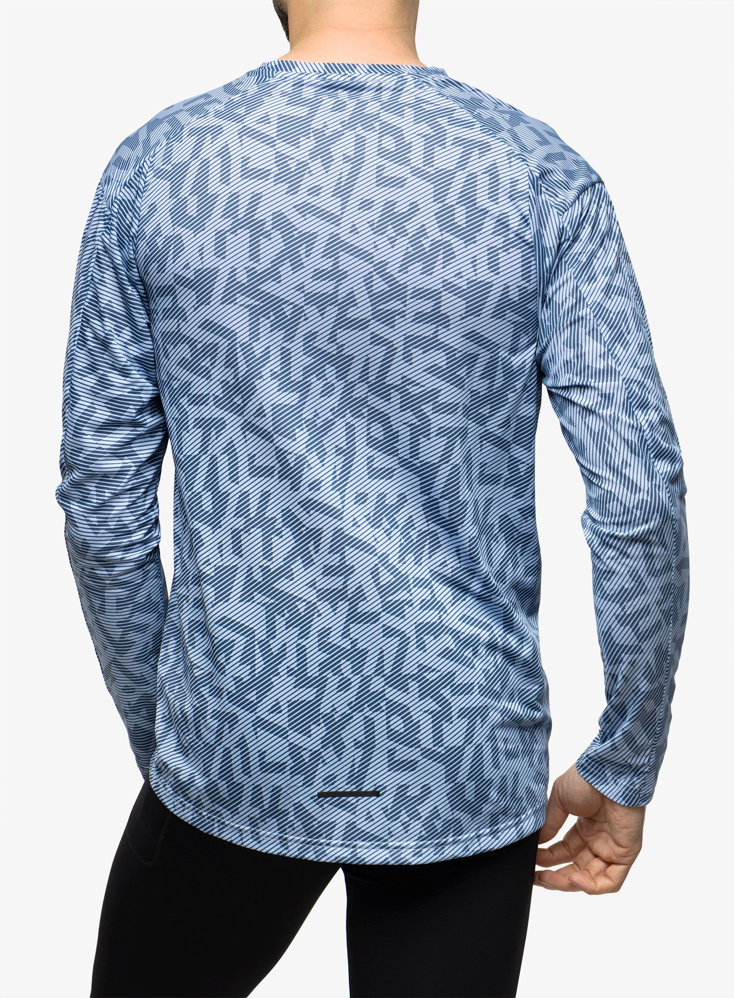 Суичър за бягане adidas TERREX Trail Running Longsleeve Graphic - blue dawn/wonder steel