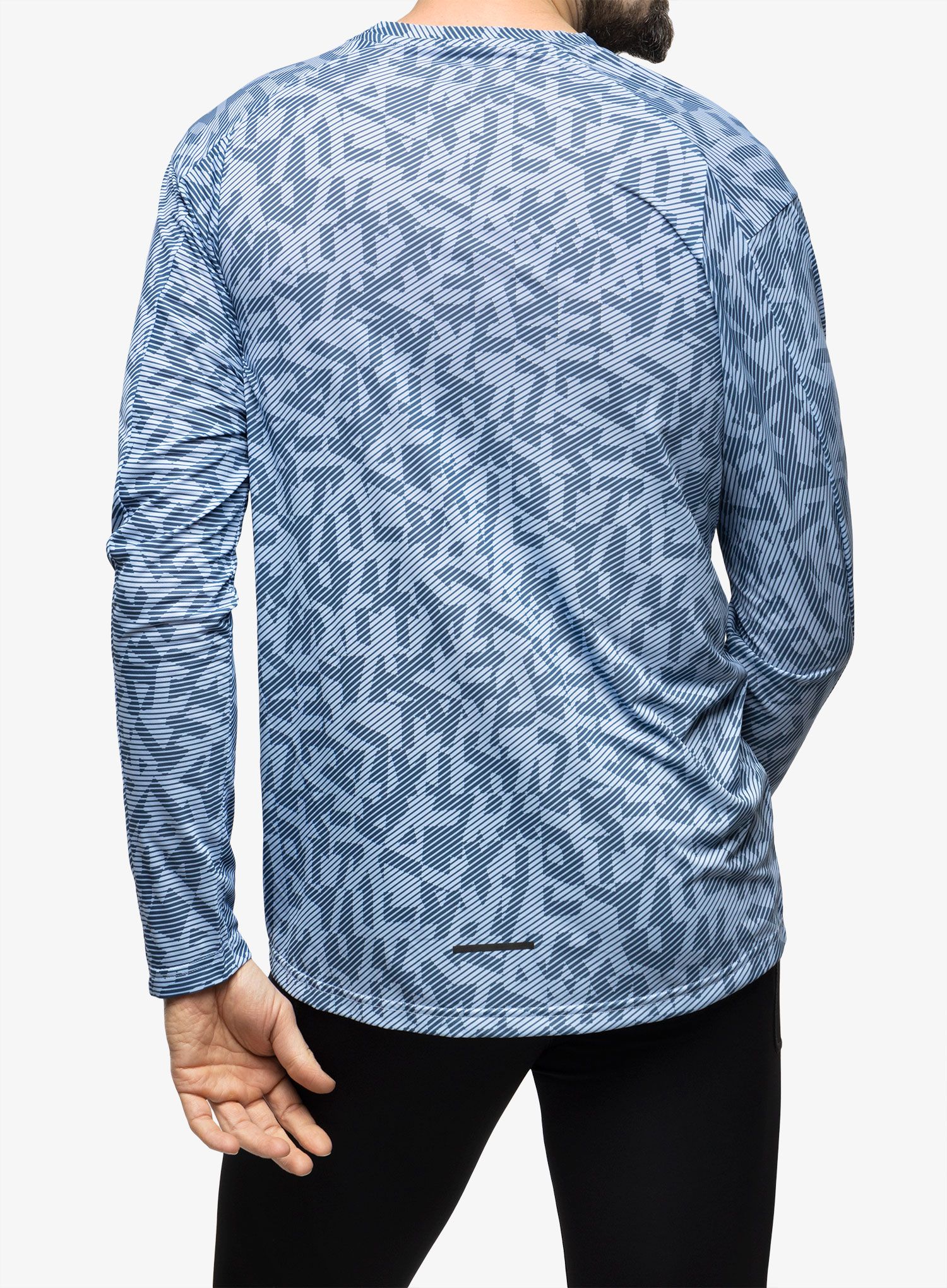 Суичър за бягане adidas TERREX Trail Running Longsleeve Graphic - blue dawn/wonder steel