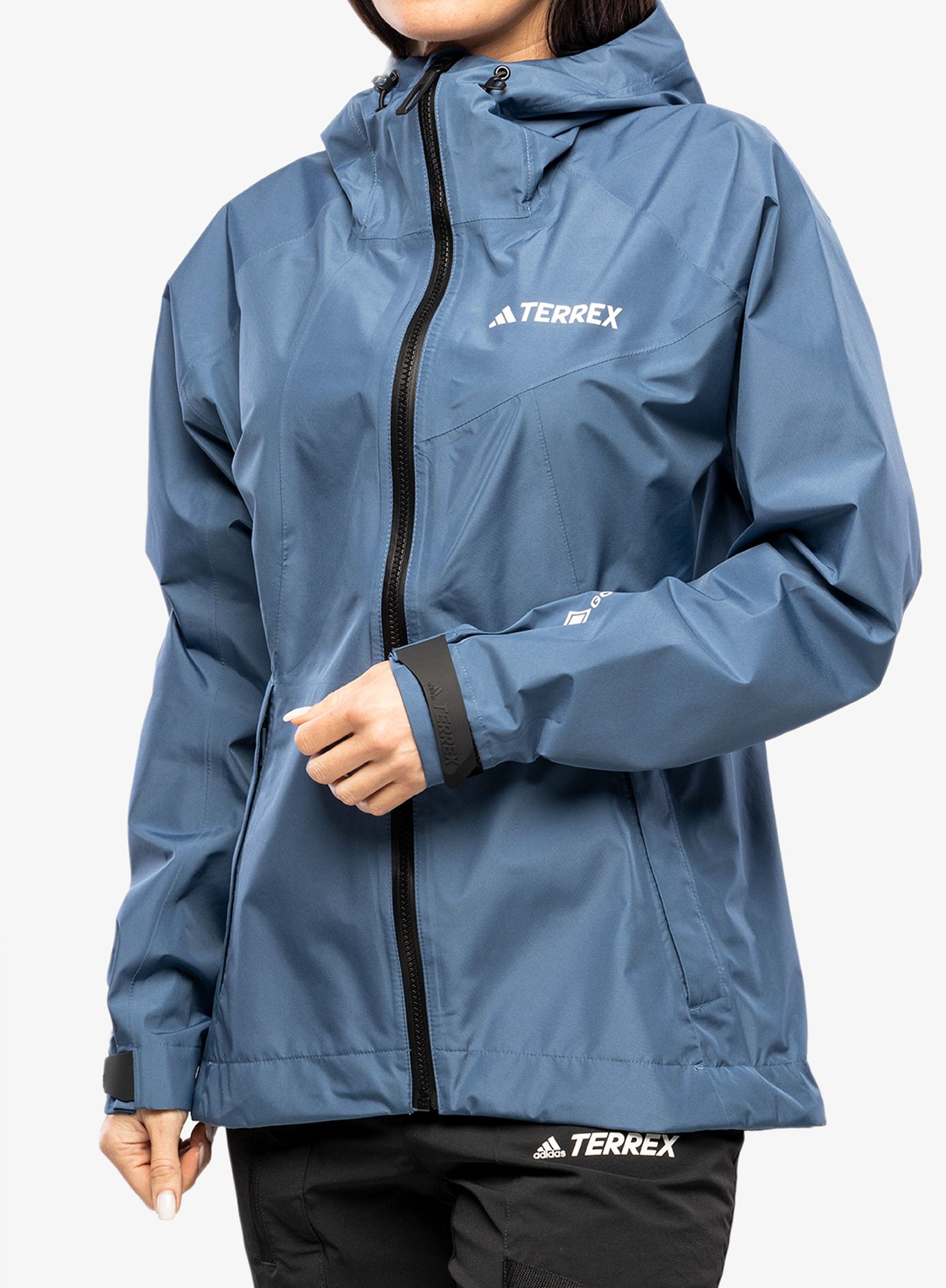 Дамско водоустойчиво яке adidas TERREX Xperior GORE-TEX Paclite Rain Jacket - wonder steel