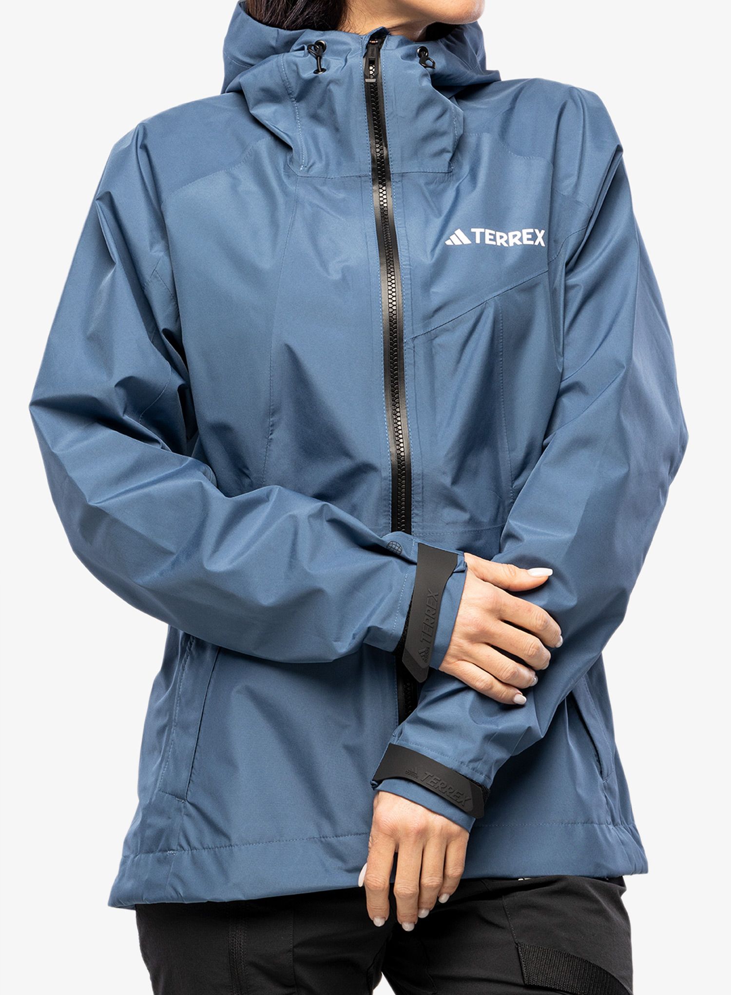 Дамско водоустойчиво яке adidas TERREX Xperior GORE-TEX Paclite Rain Jacket - wonder steel