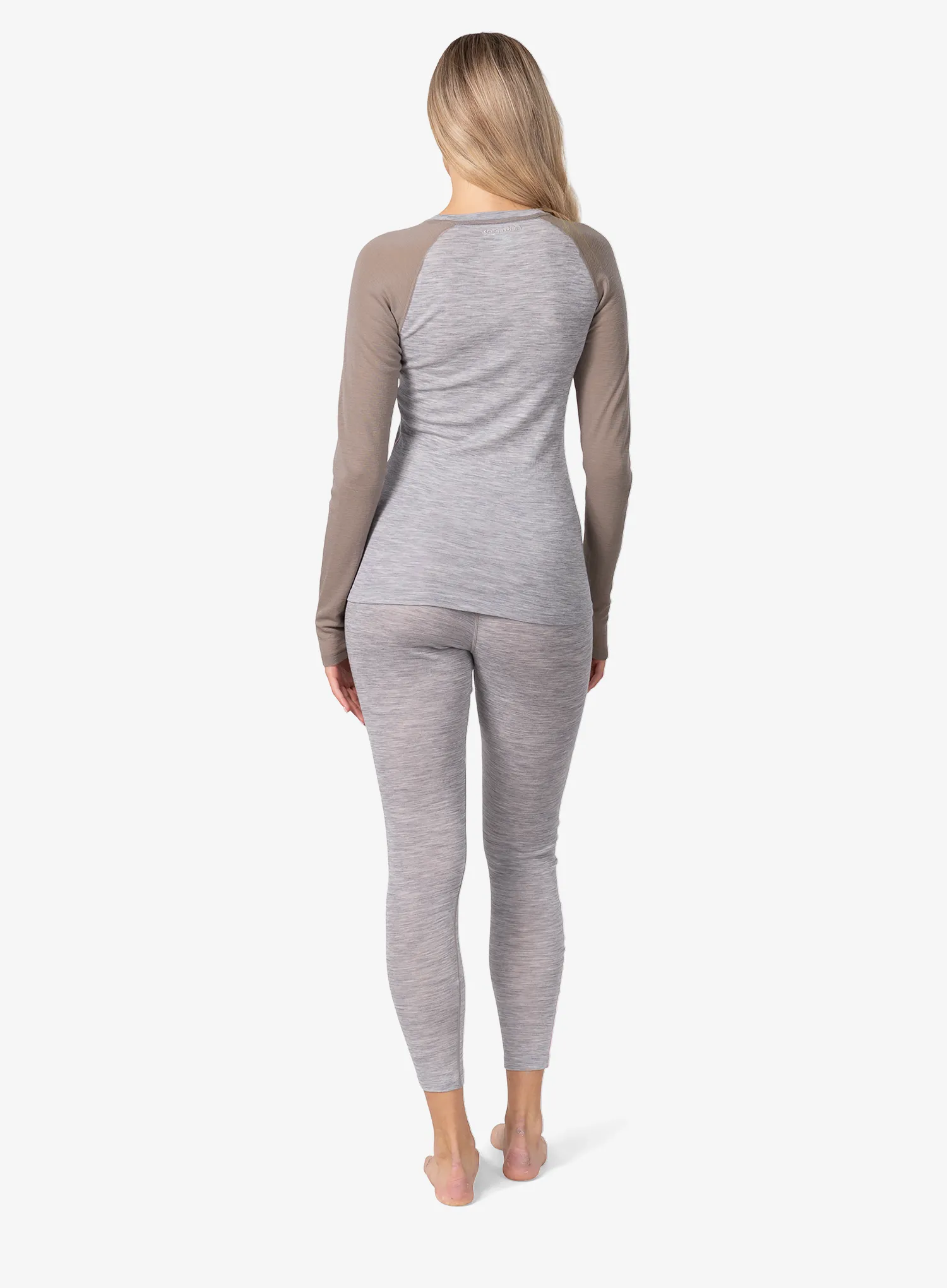 Дамско термо бельо Kari Traa Kaia Set - light grey melange