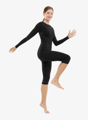 Дамско термо бельо Viking Base Layer Gaja 3/4 Set - black
