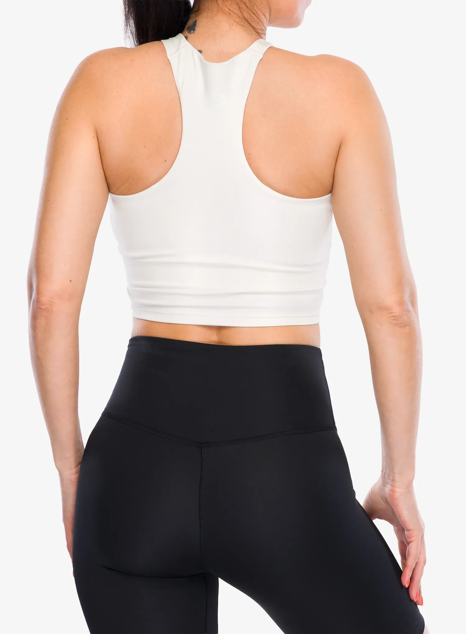 Спортен сутиен The North Face Refina Longline Bra - white dune