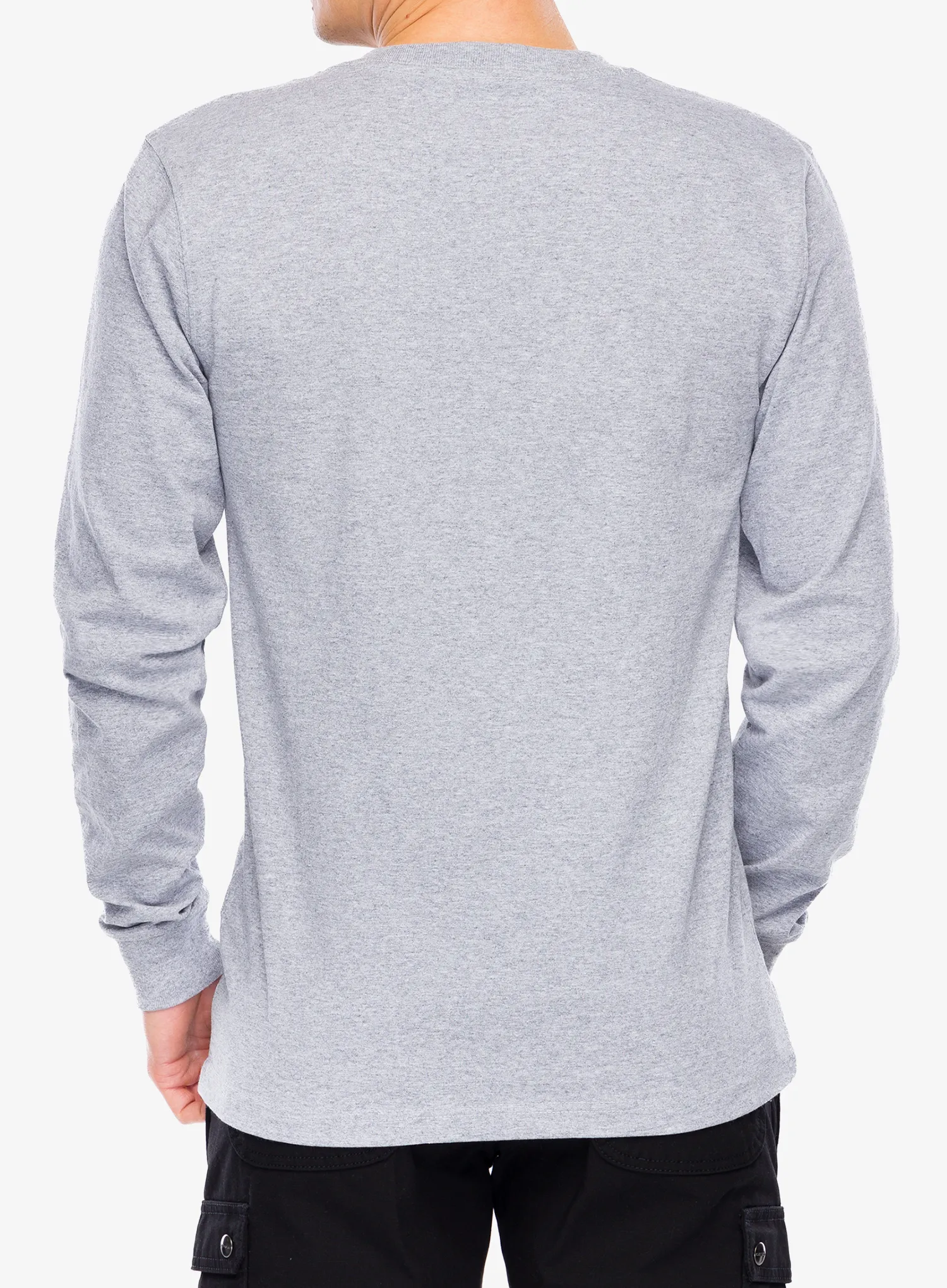Суичър без качулка Carhartt Core Logo T-Shirt L/S - heather grey