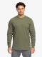 Суичър без качулка Carhartt Dearborn Relaxed LS Sleeve Logo T-Shirt - dusty olive