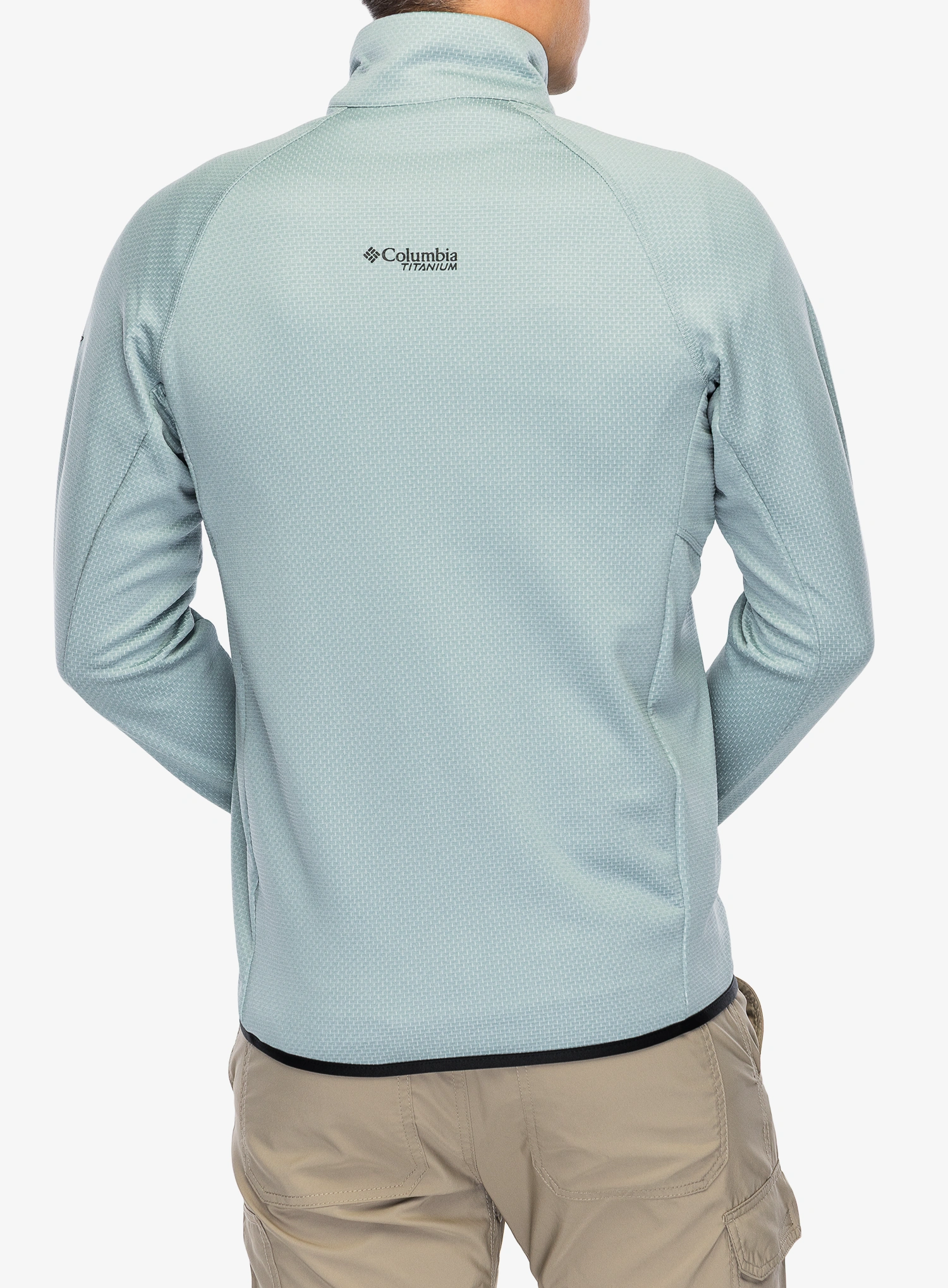 Суичър без качулка Columbia Triple Canyon Grid Fleece Full Zip II - crushed blue/black