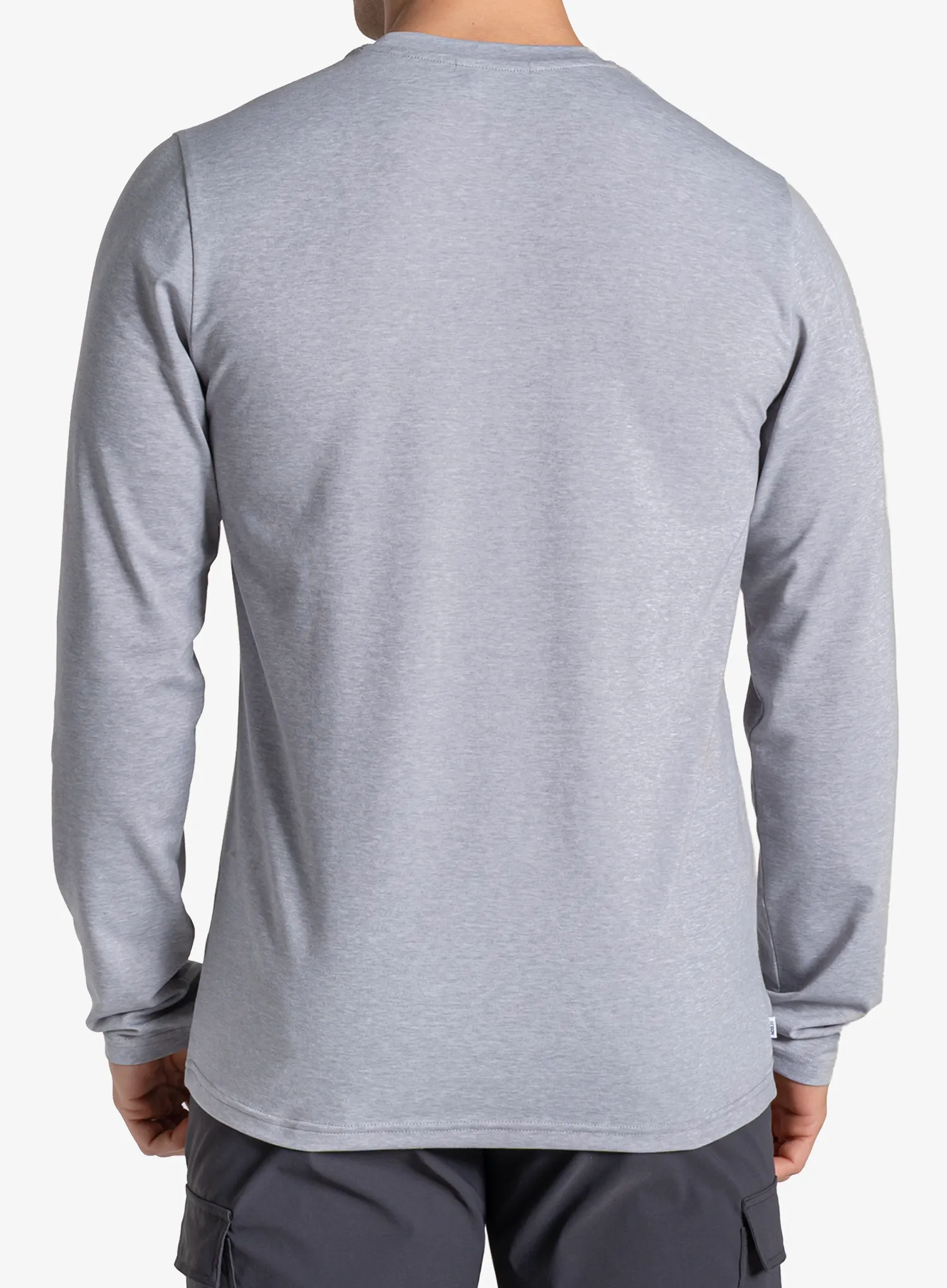 Суичър без качулка Craghoppers NosiLife Abel LS T-Shirt - soft grey marl