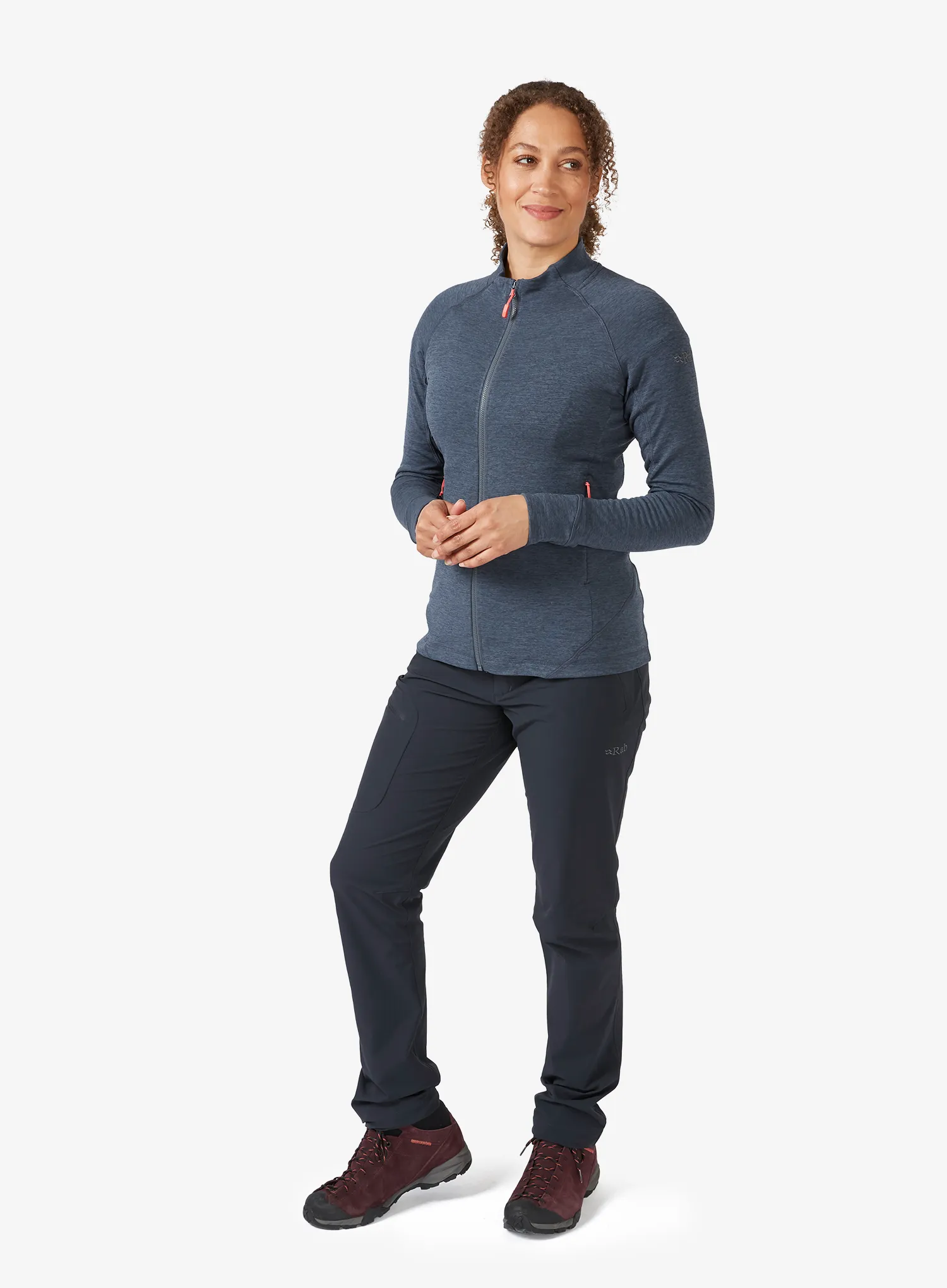 Дамски суичър без качулка Rab Nexus Jacket - steel
