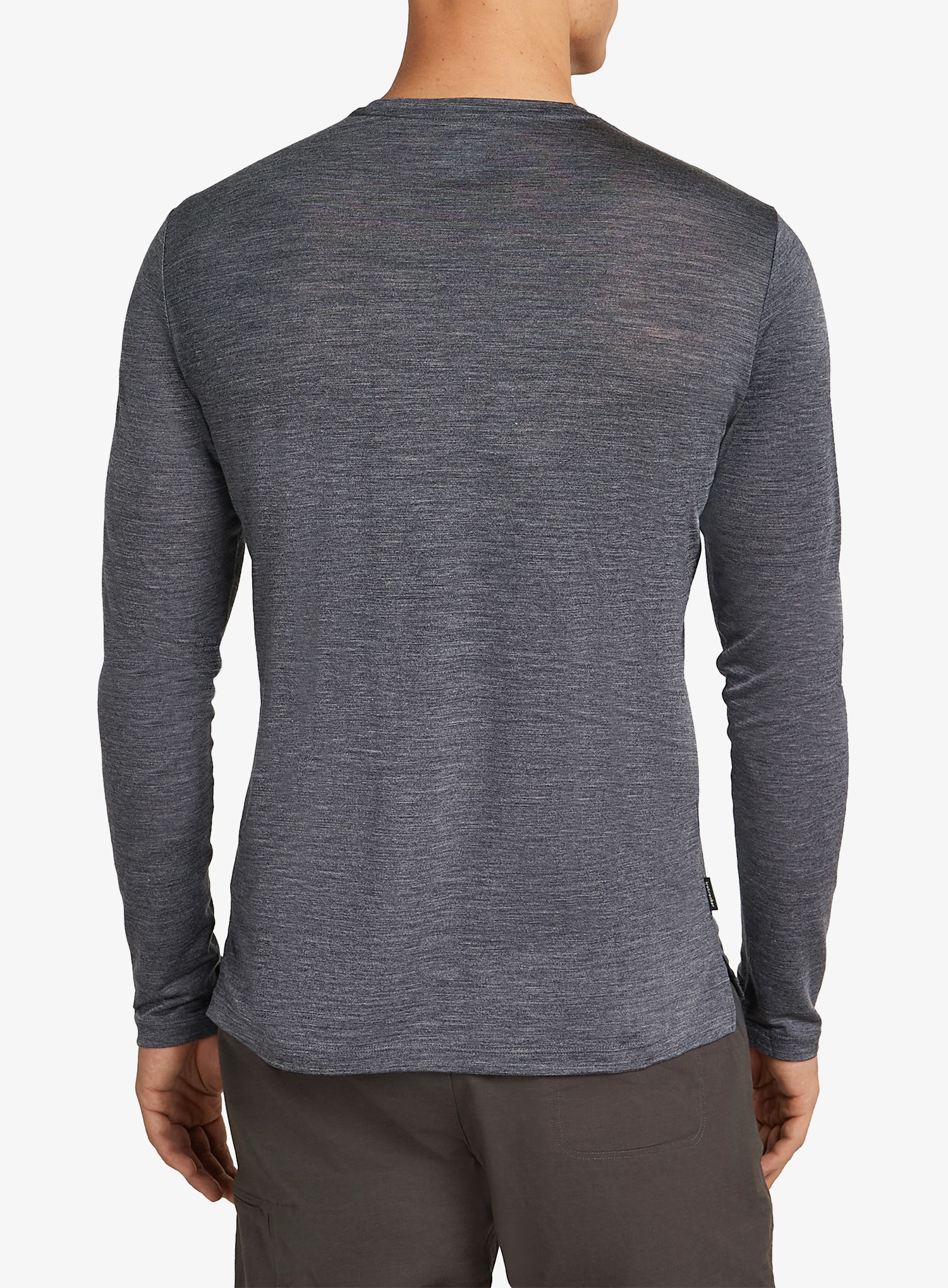 Суичър без качулка Icebreaker Merino 125 Cool-Lite Sphere III LS Tee - midnight navy hthr