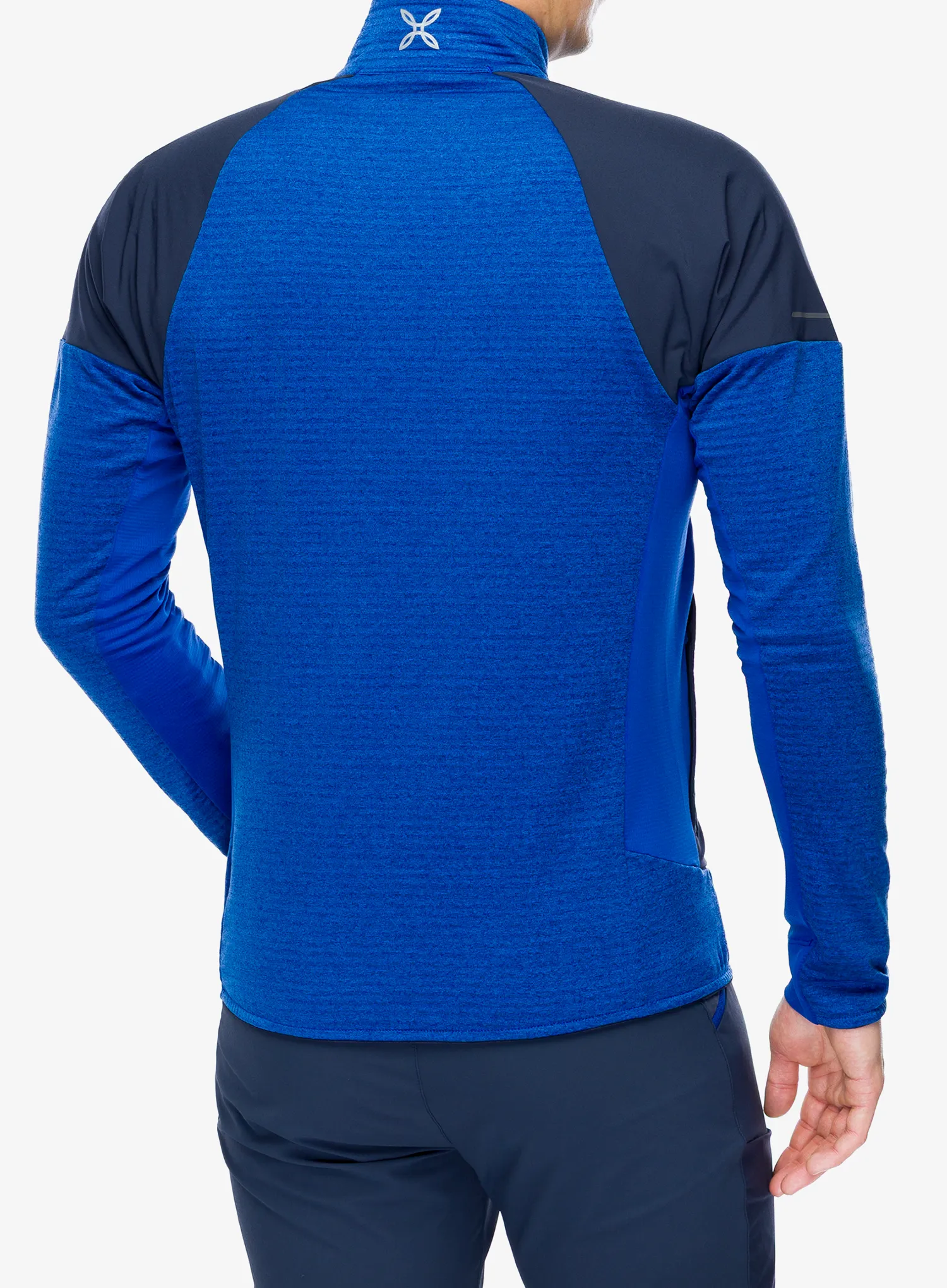 Суичър без качулка Montura Thermal Grid 2 Maglia - b.blue/graphite blue